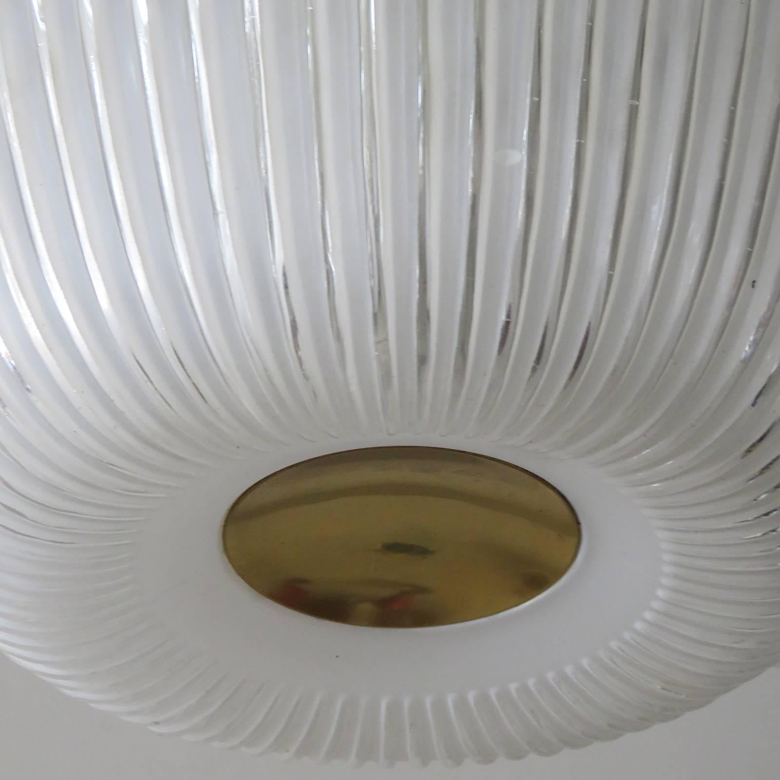 Mid-20th Century German Flush Mount Light by Doria