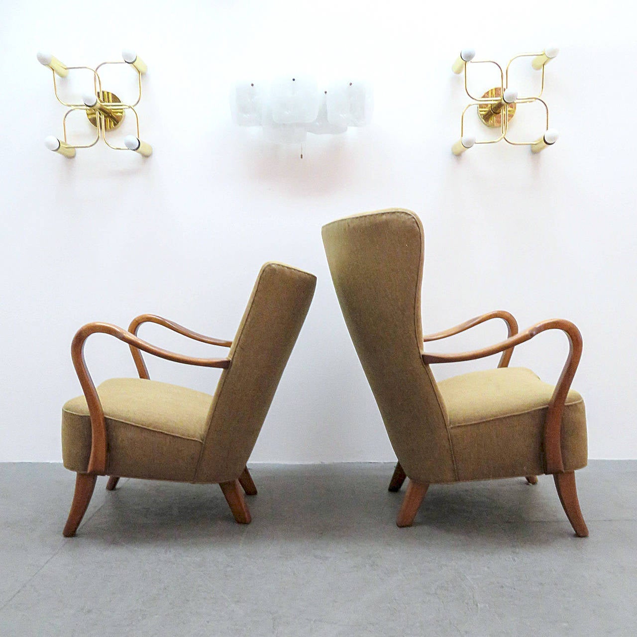 Pair of Alfred Christensen Lounge Chairs, 1940 1