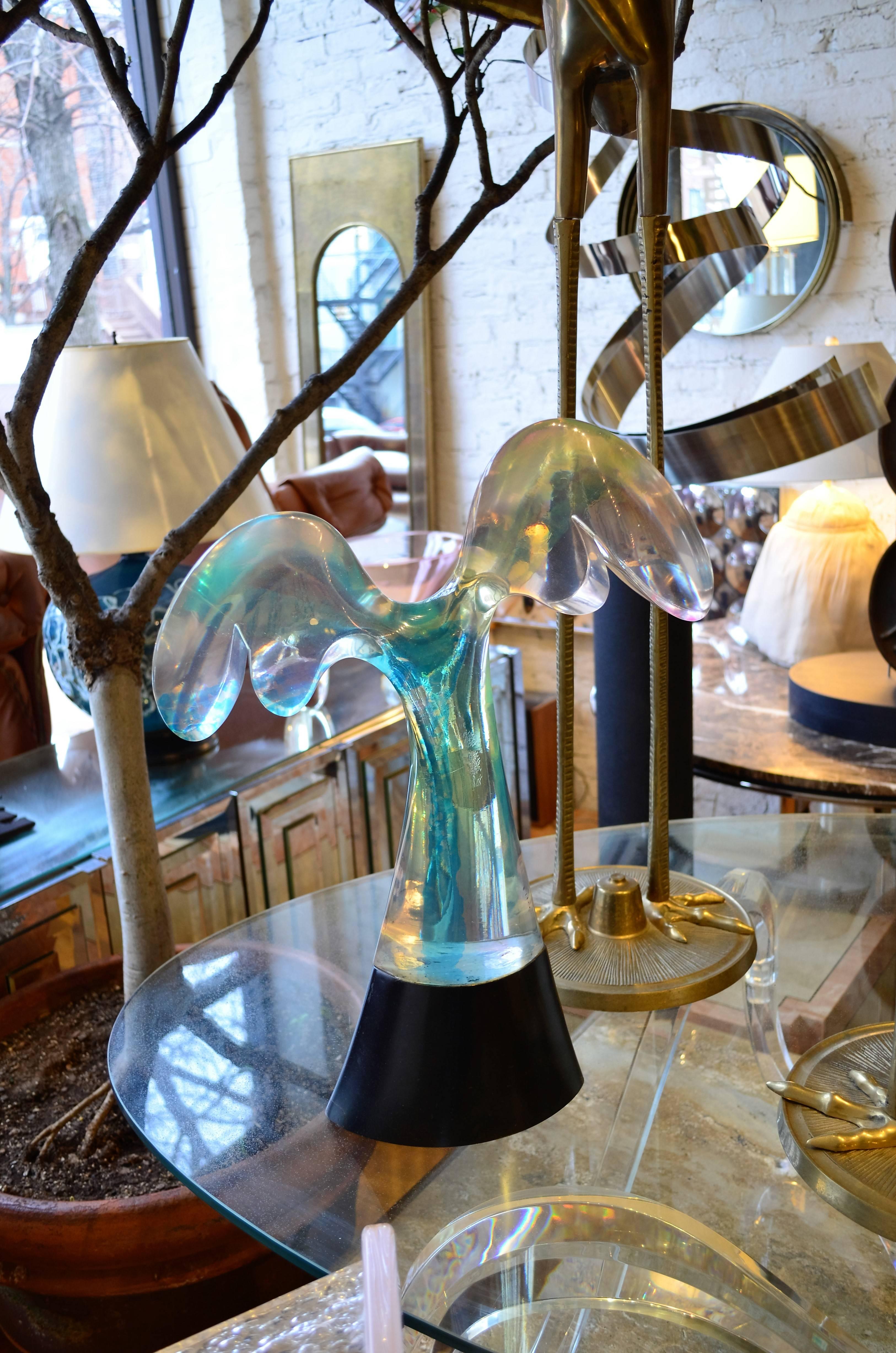 Abstract Midcentury Lucite Sculpture 3