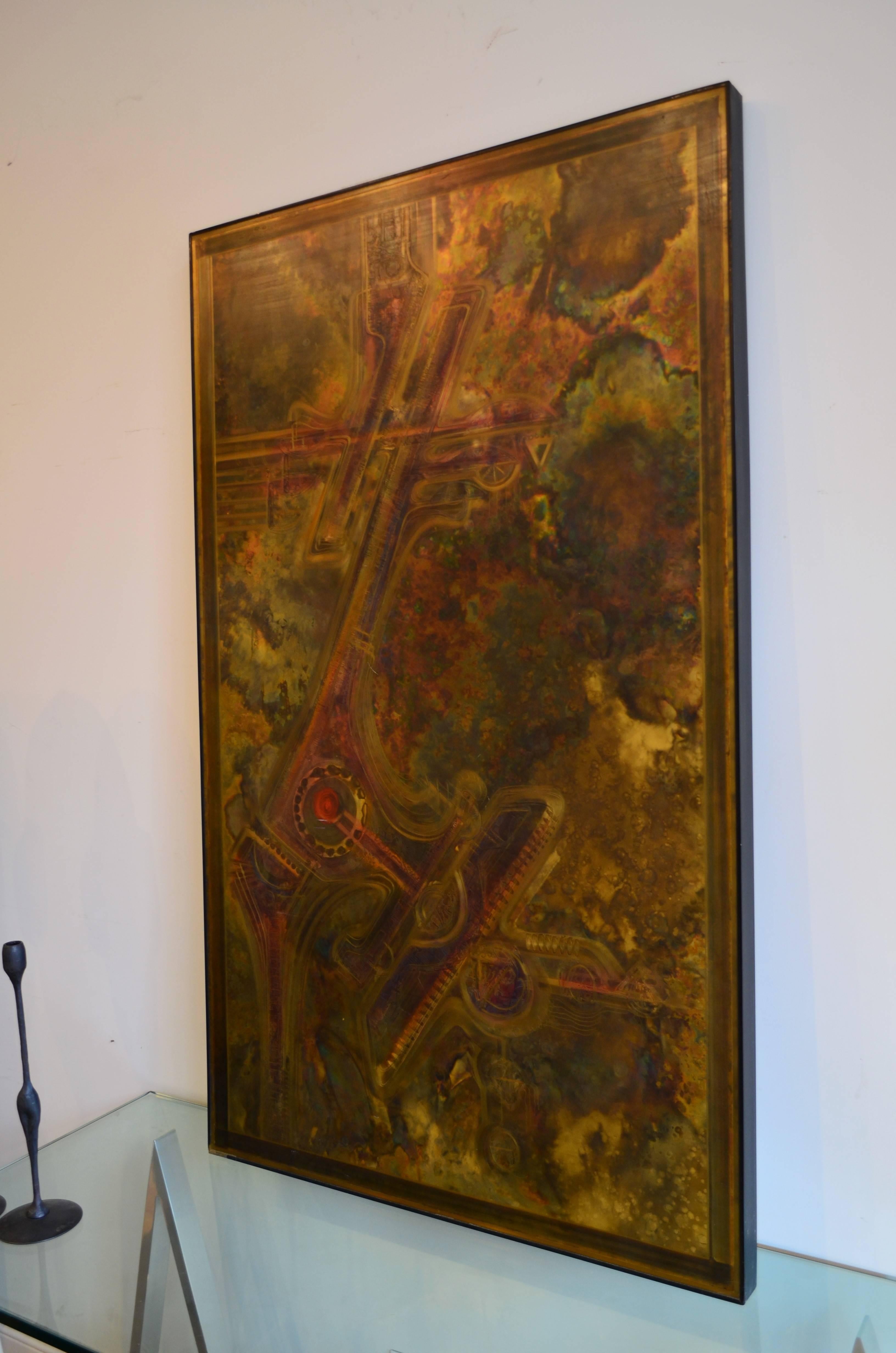 Bernhard Rohne Brass Acid Etched Wall Art at 1stDibs | bernhard rohne ...