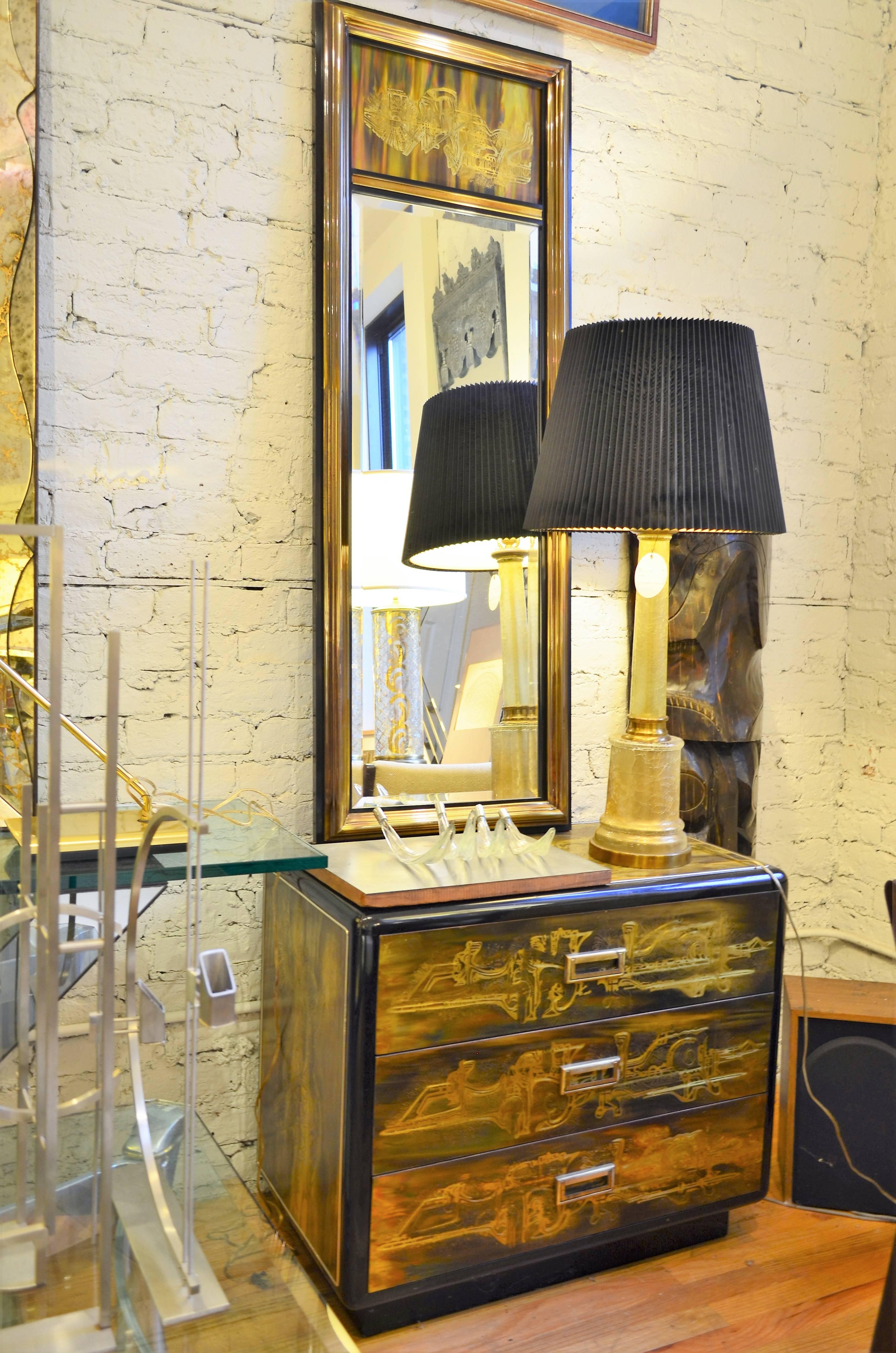 Mastercraft Mirror and Chest of Drawers by Bernhard Rohne 1