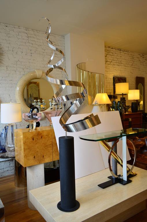 Curtis Jere Chrome Abstract Sculpture For Sale at 1stdibs
