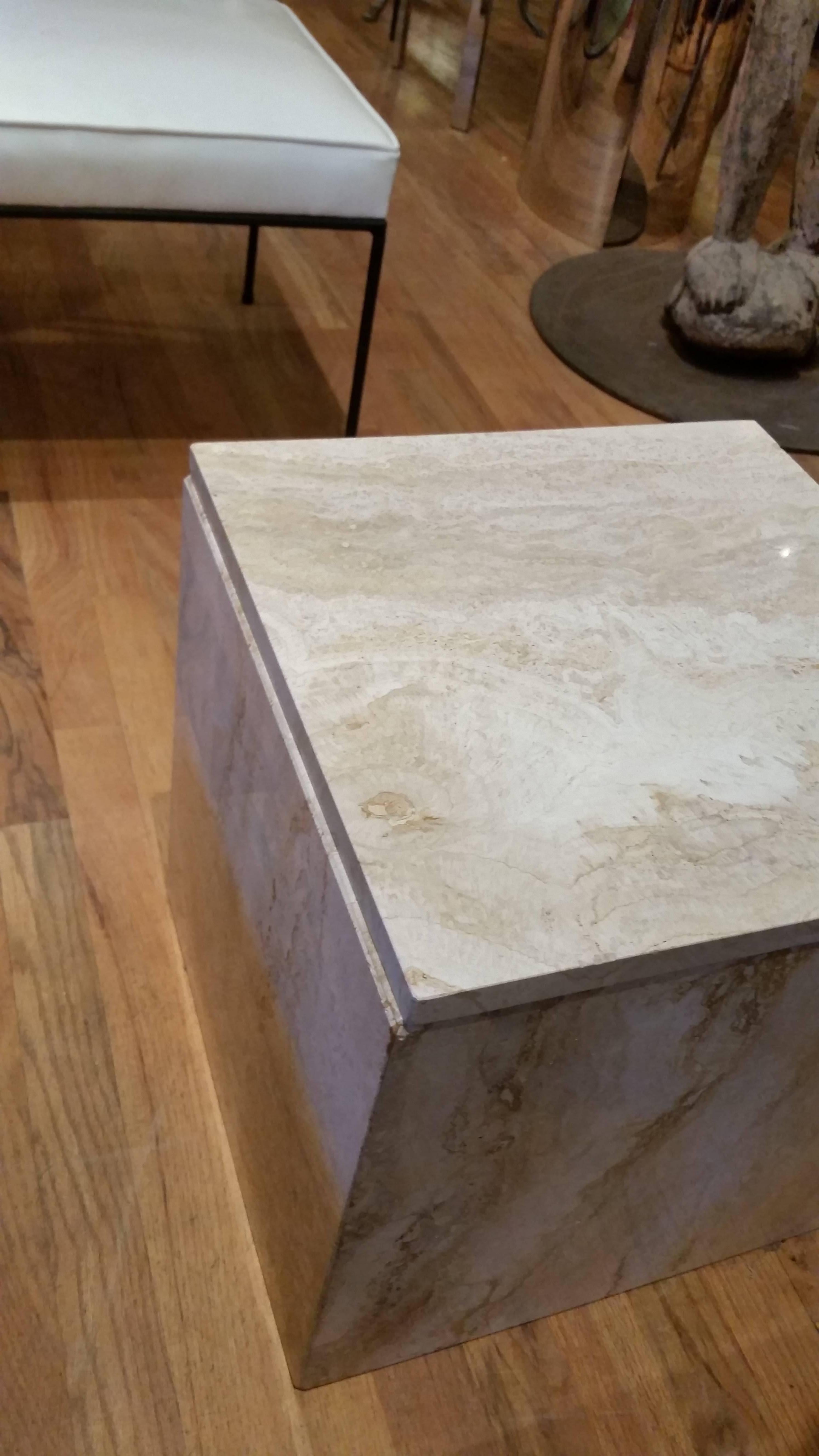 travertine cube