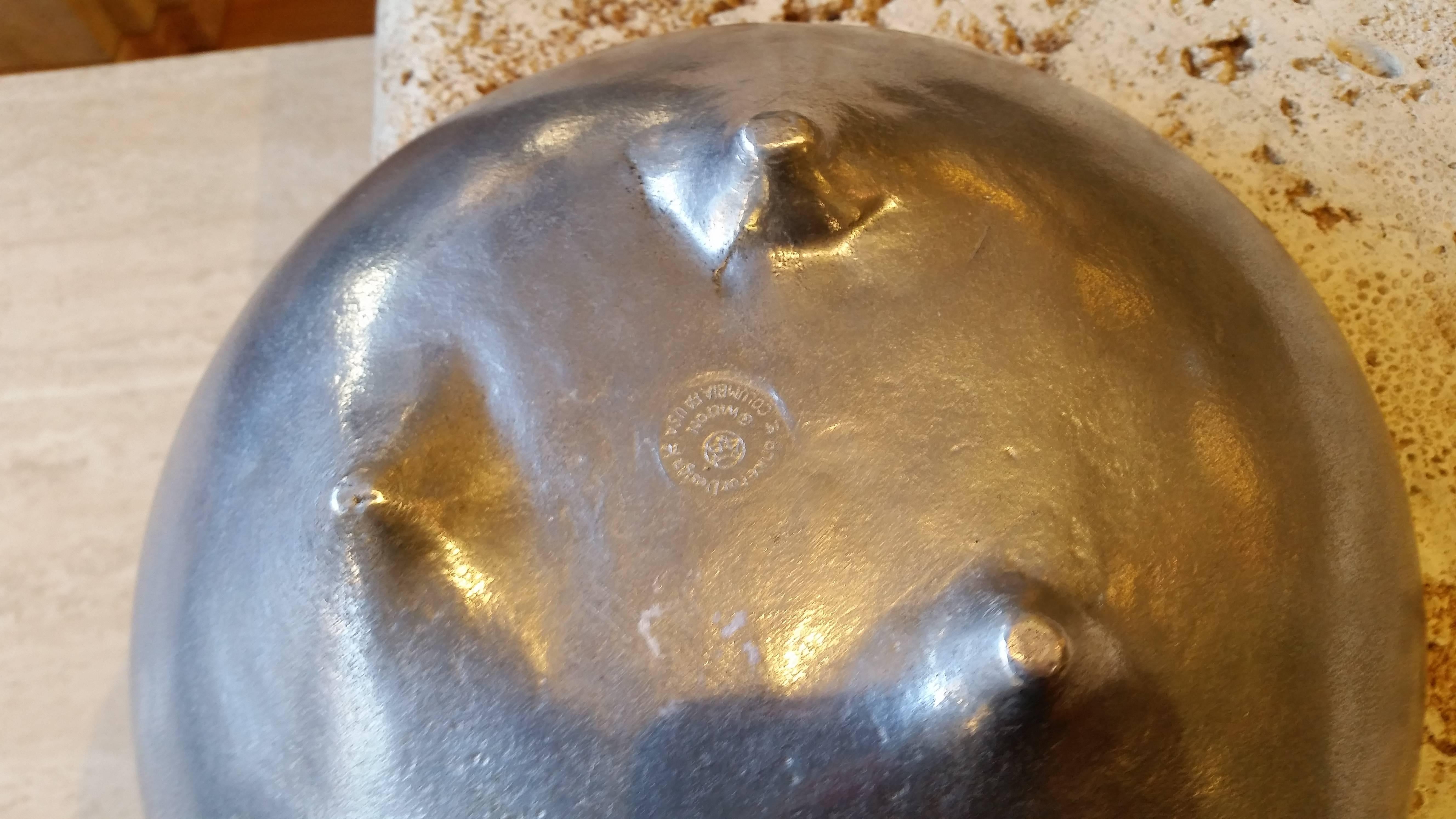 Biomorphic Aluminum Footed Bowl 2