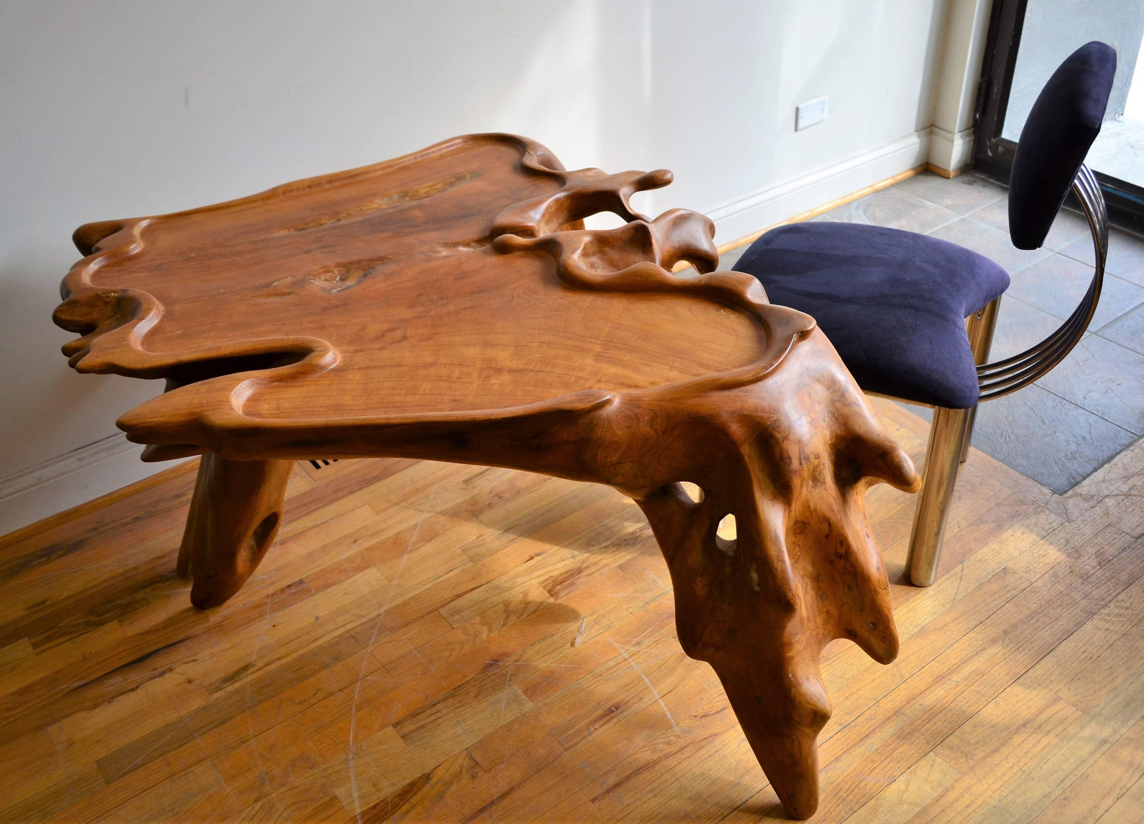 Organic Burl Wood Free Form Table 1