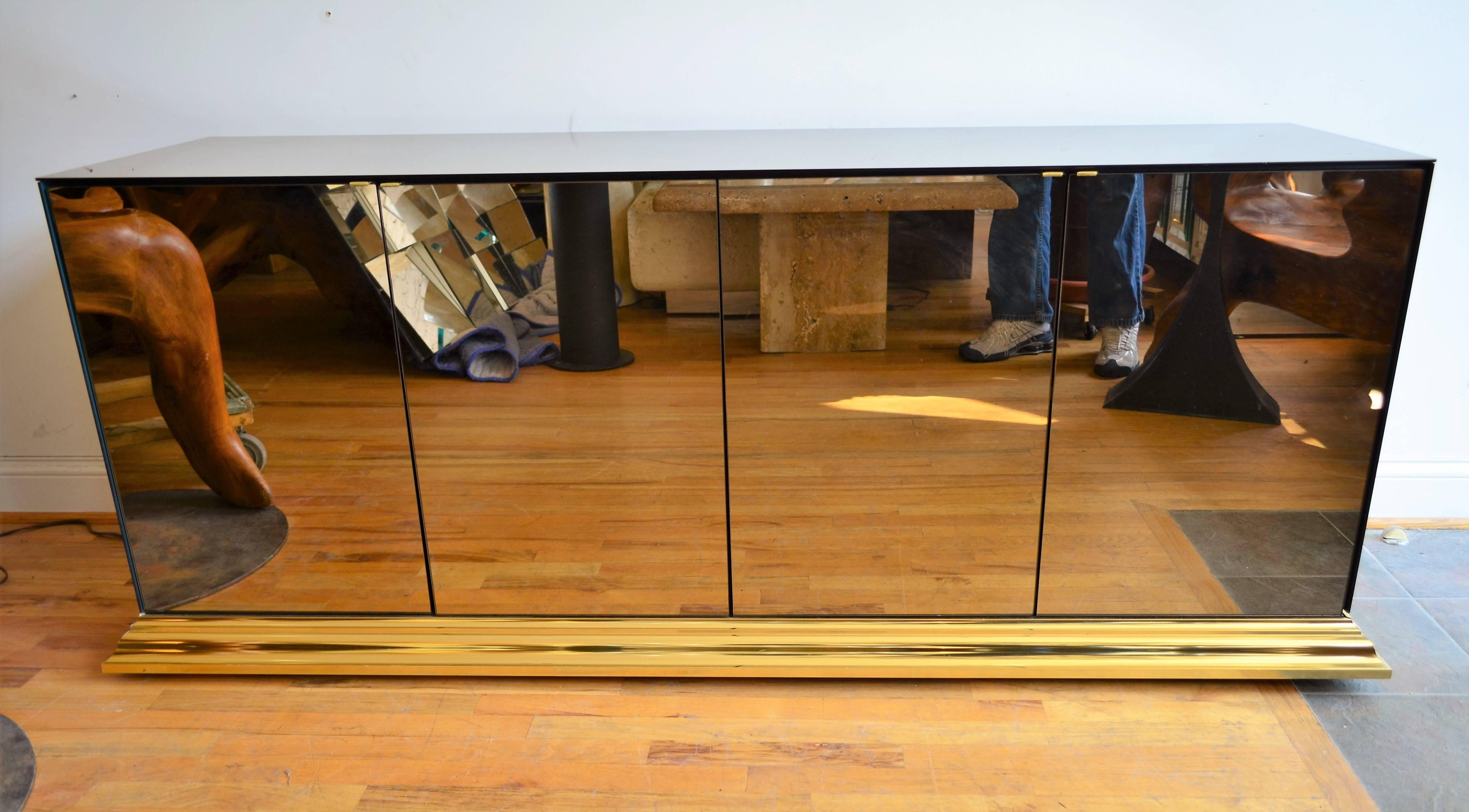 ello mirrored credenza