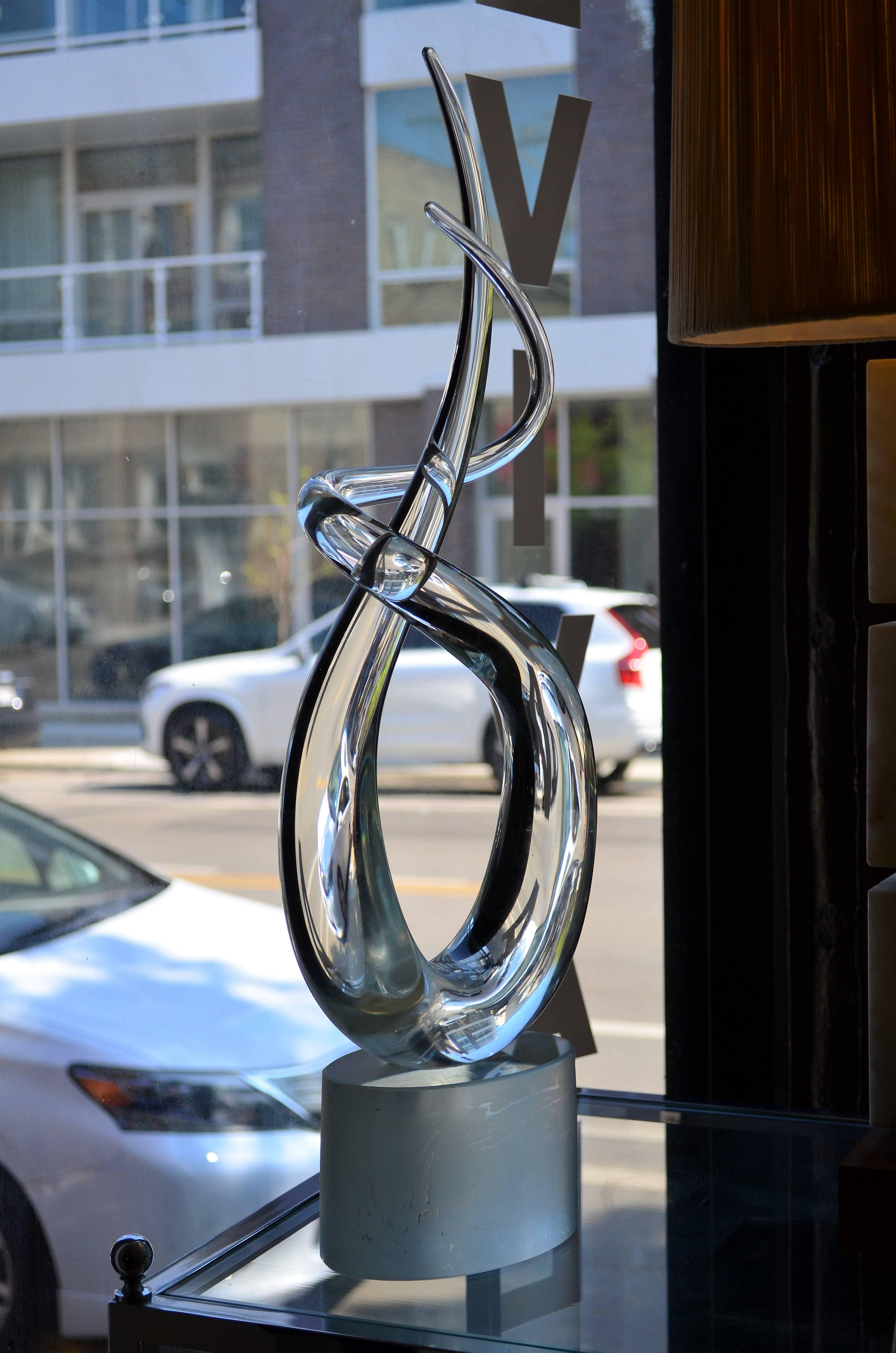 Murano Glass Abstract Sculpture In Good Condition In Chicago, IL