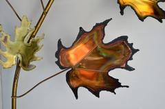 Pair of Curtis Jere Maple Leaf Wall Sculptures