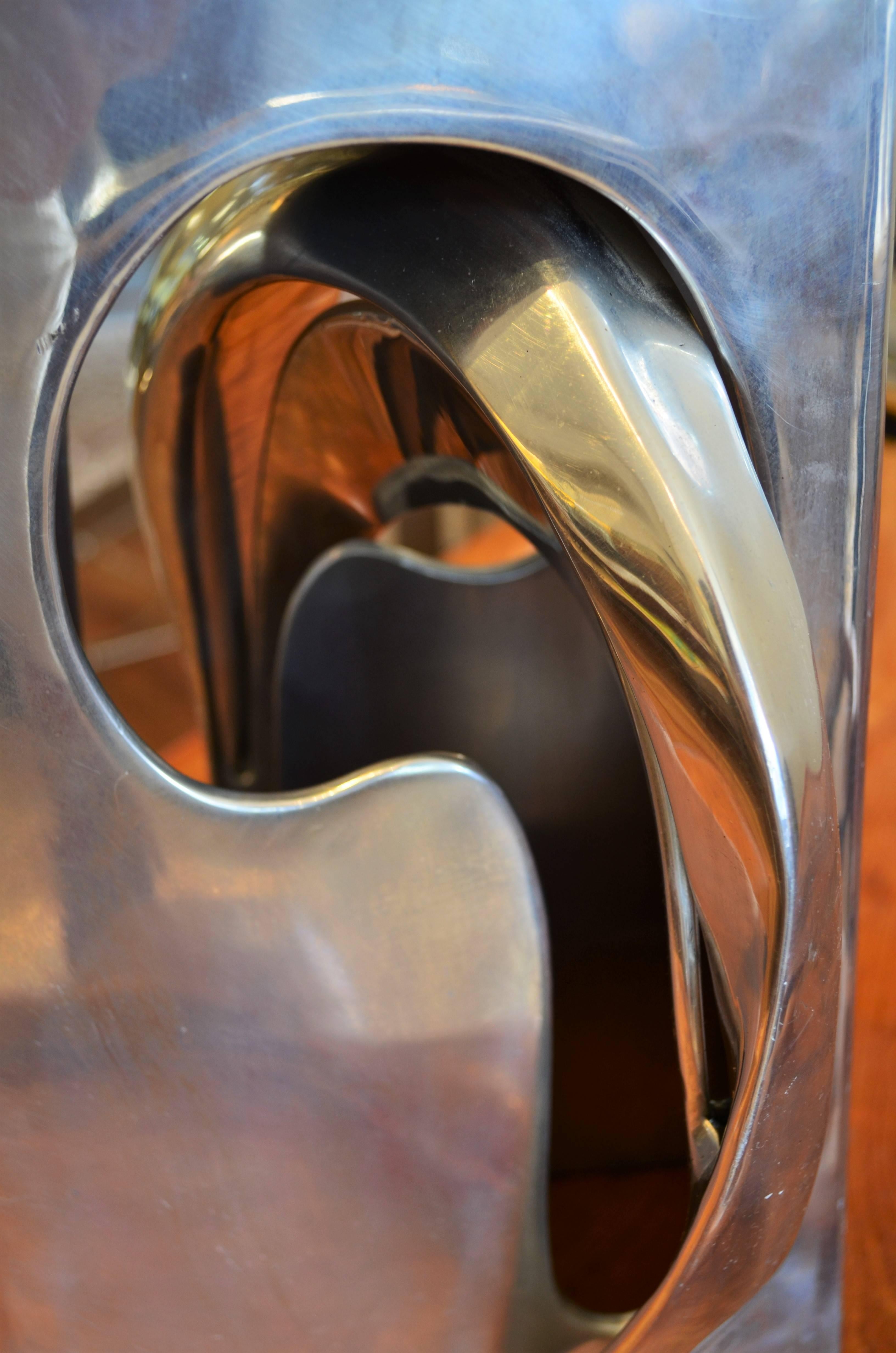 American Abstract Aluminum Sculpture by Bill Keating