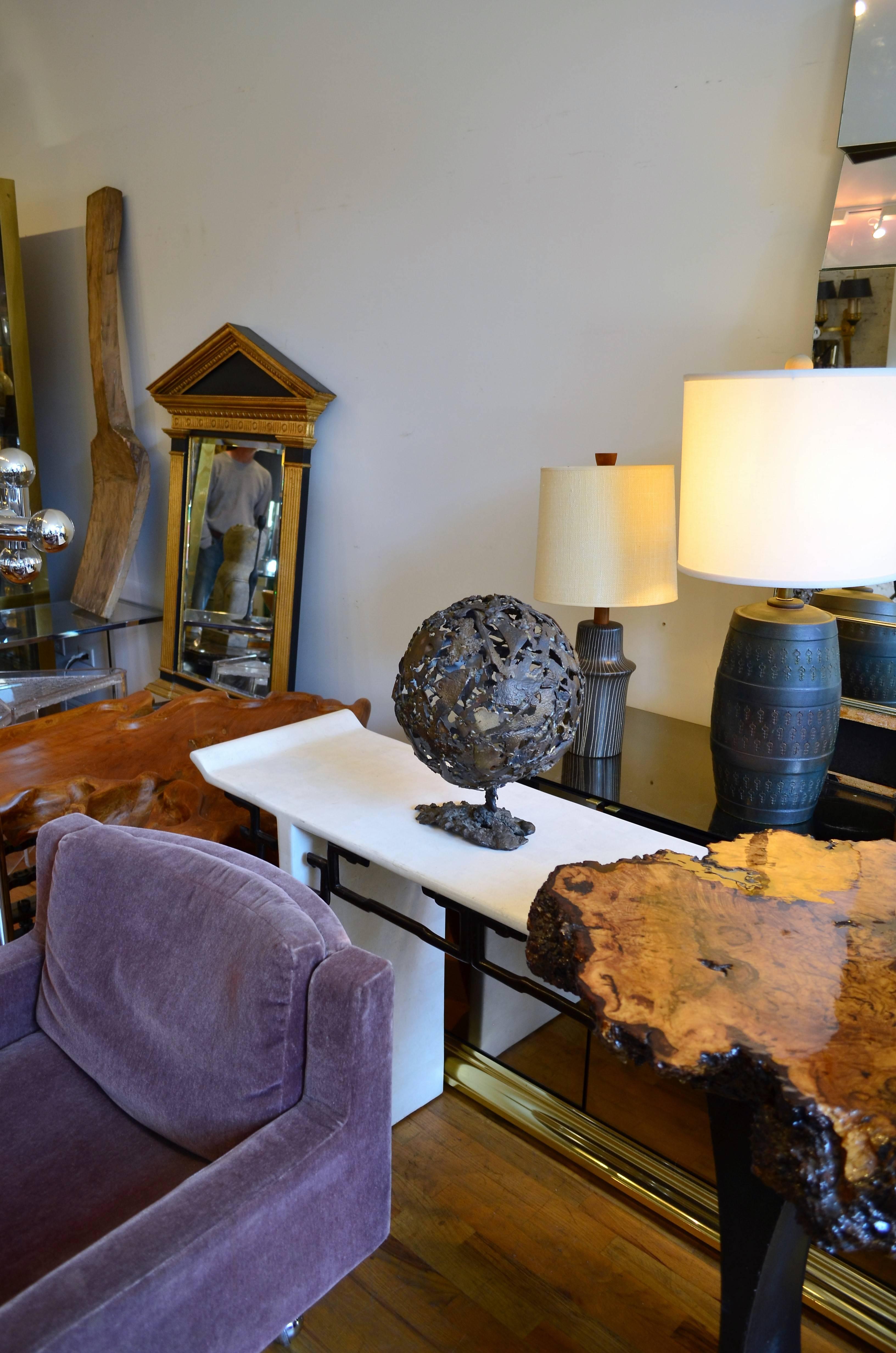 Abstract Brutalist Mid-Century Globe Sculpture In Good Condition In Chicago, IL