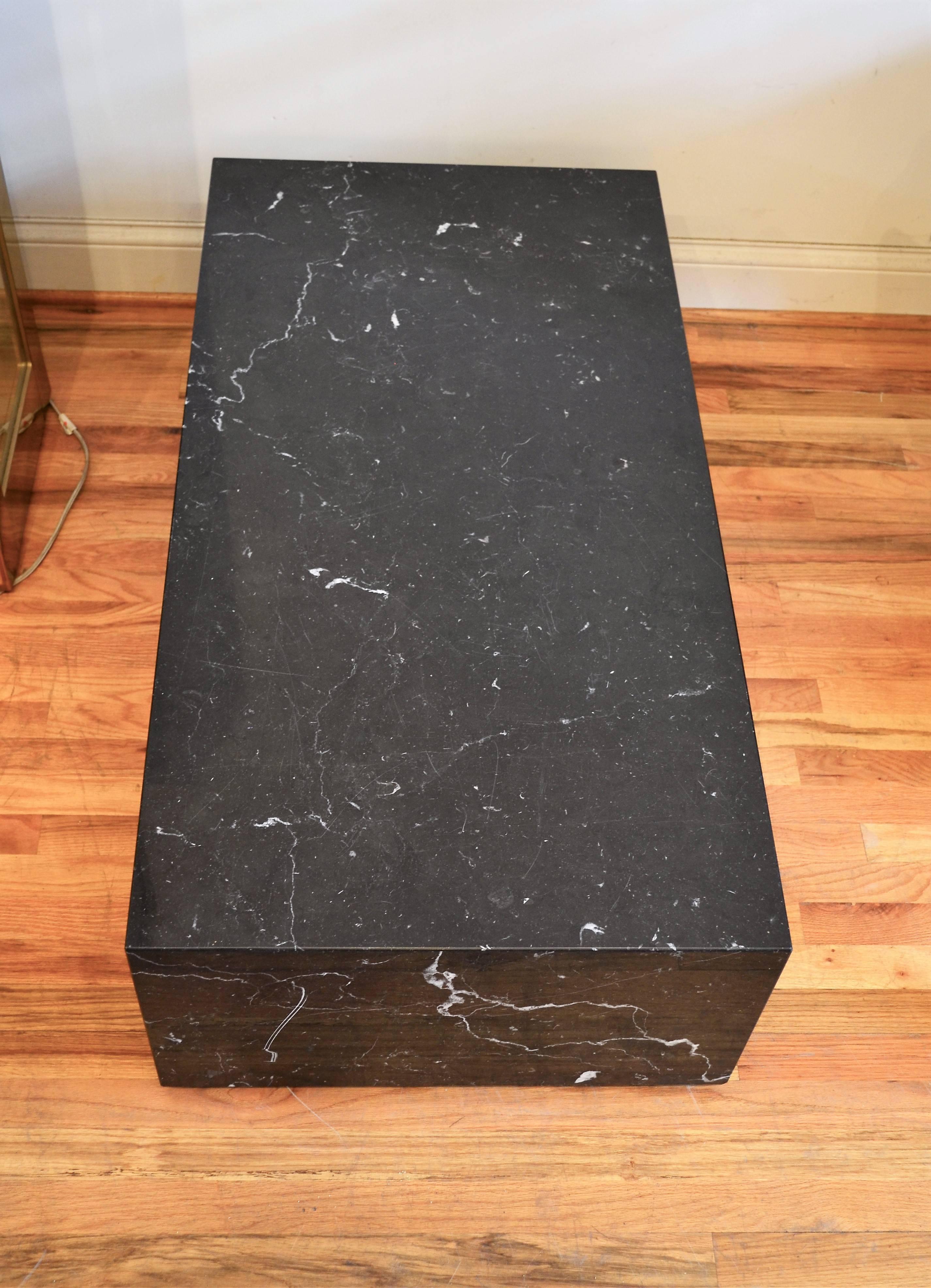 low coffee table black