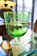Large Empoli Green Italian Glass Vase