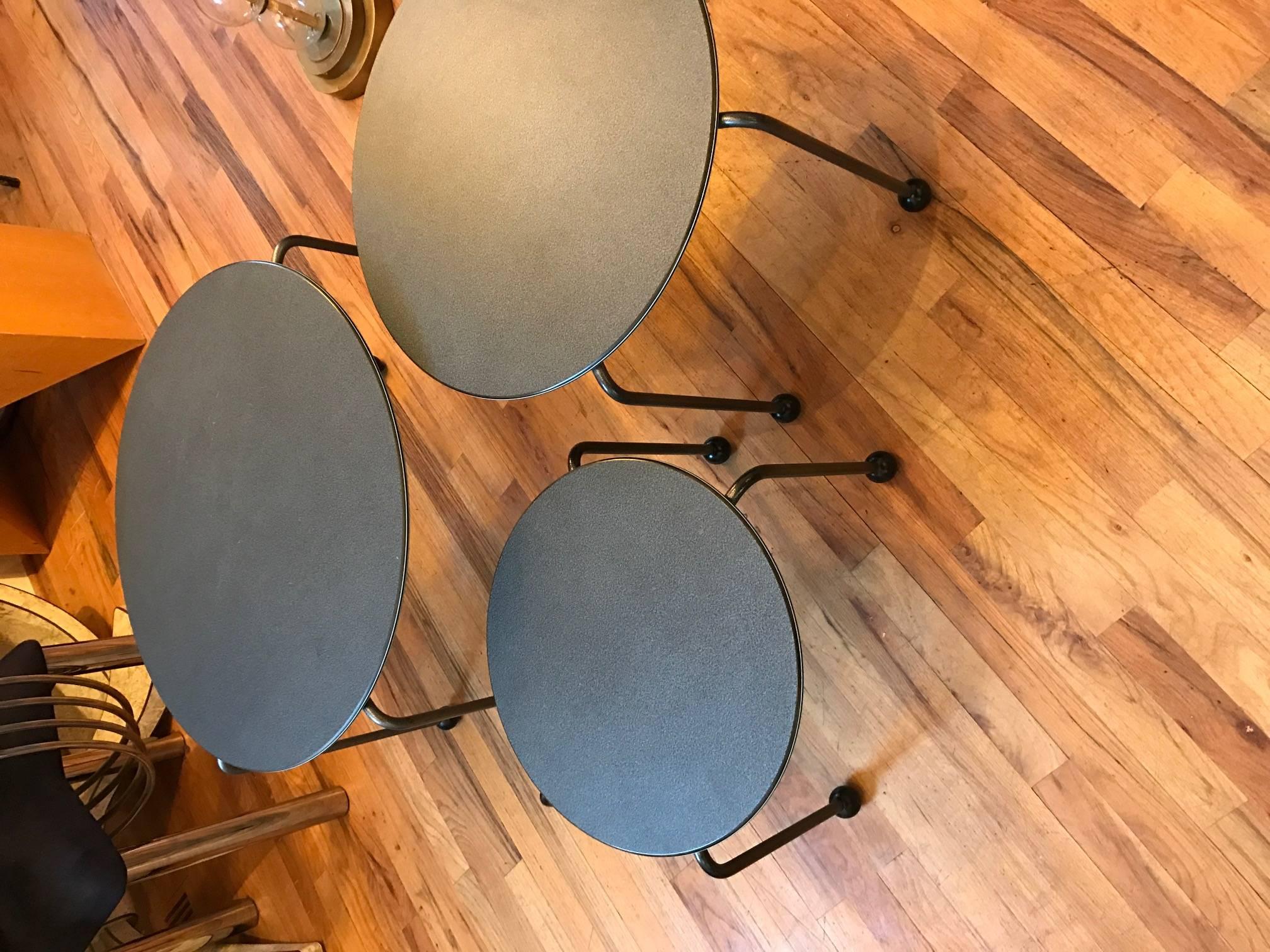 Set of Three Italian Memphis Nesting Tables End Tables 2
