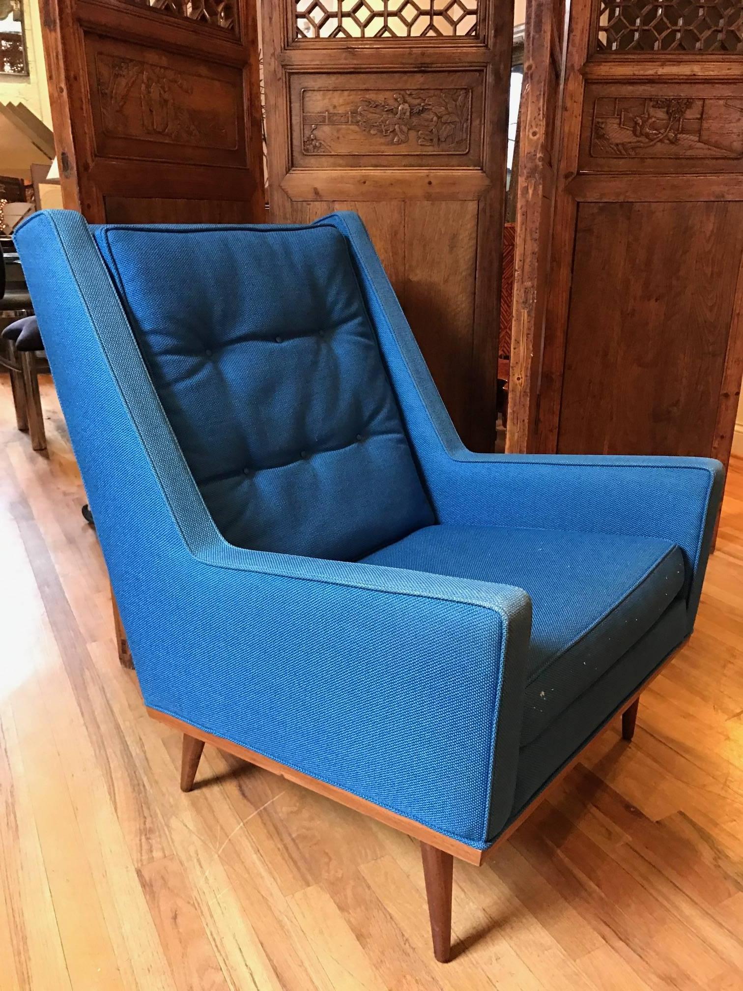 Milo Baughman King Armchair for James Inc In Fair Condition In Chicago, IL