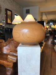 Monumental  Wood  Vessel by Rene Mergroz