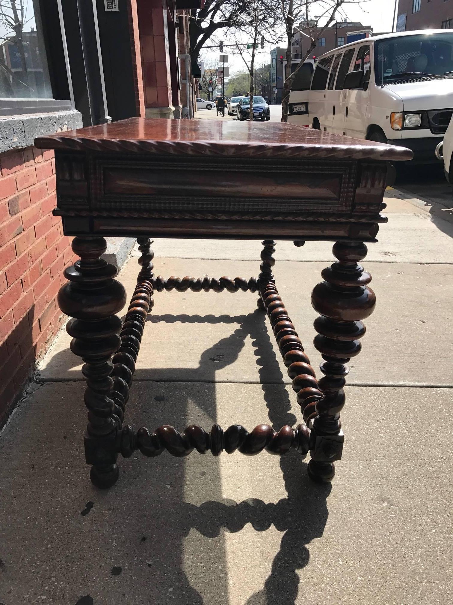 Portuguese Rosewood 18th Century  Library Center Table 2