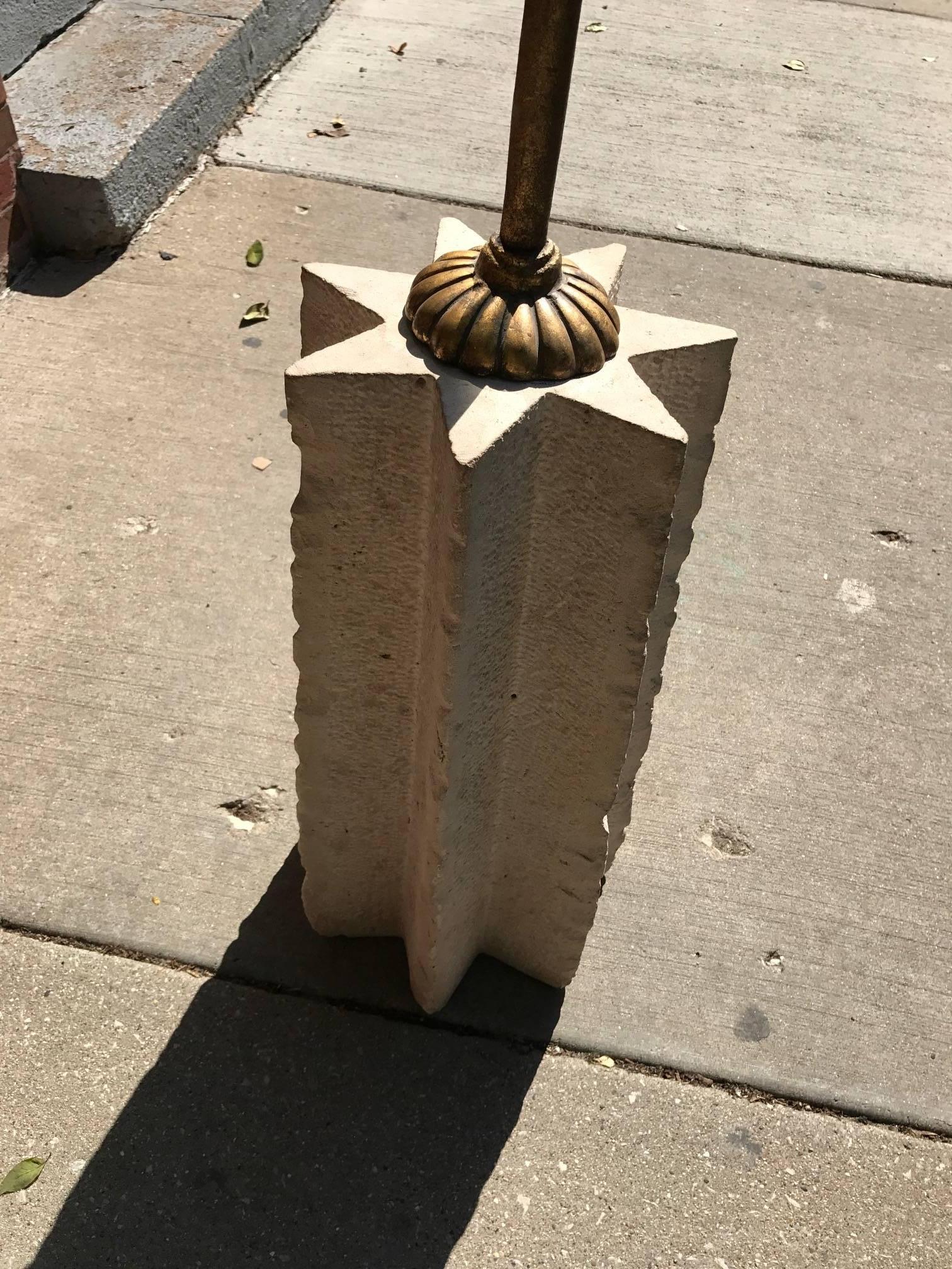 20th Century Tony Duquette Style Brutalist Starburst Totem Sculpture 