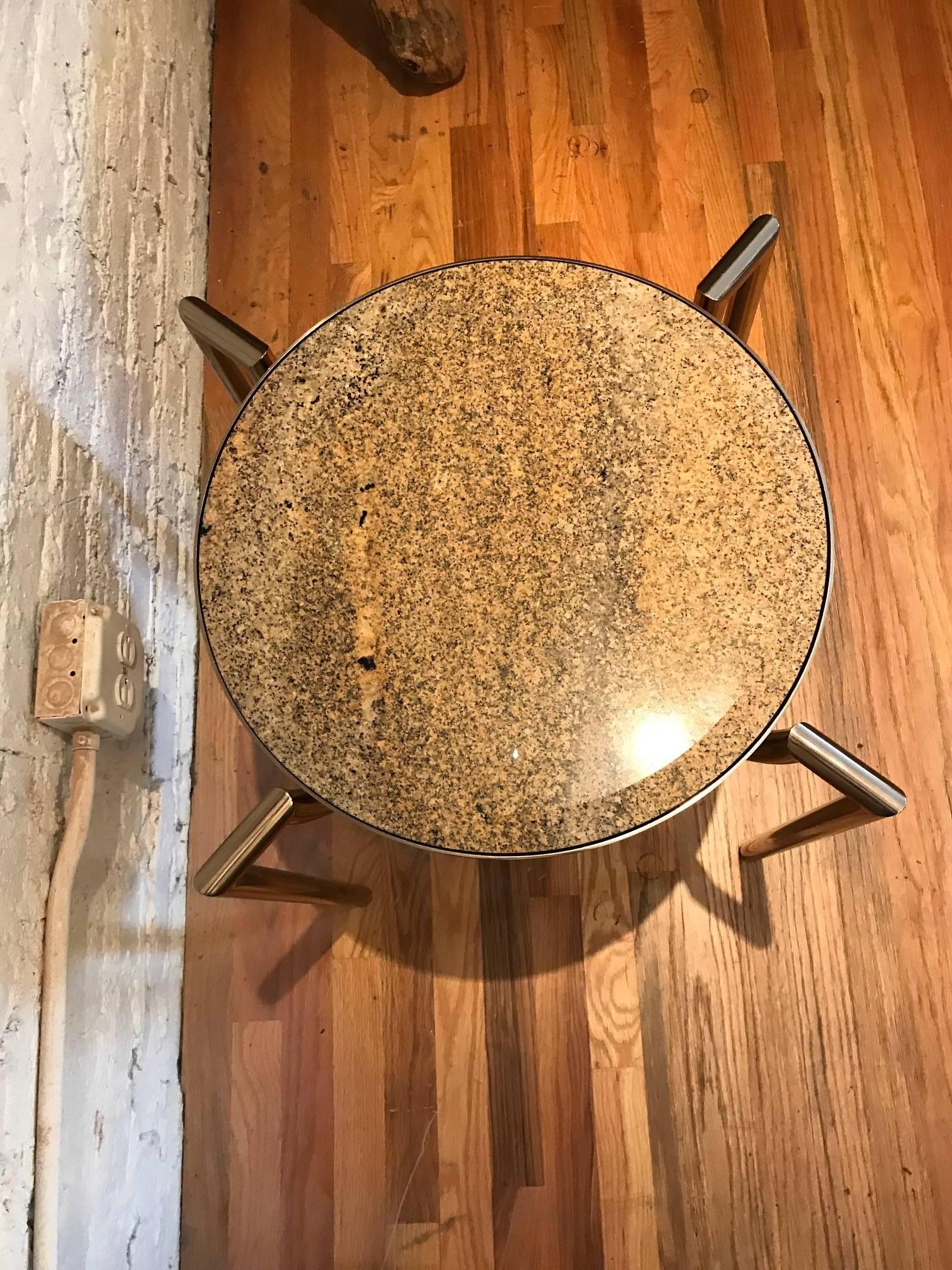 Modern Brueton Bronze Side or End Table by J Wade Beam