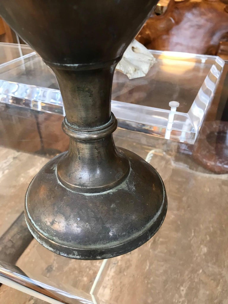 Kashmiri AngloIndian Brass Vase For Sale at 1stDibs