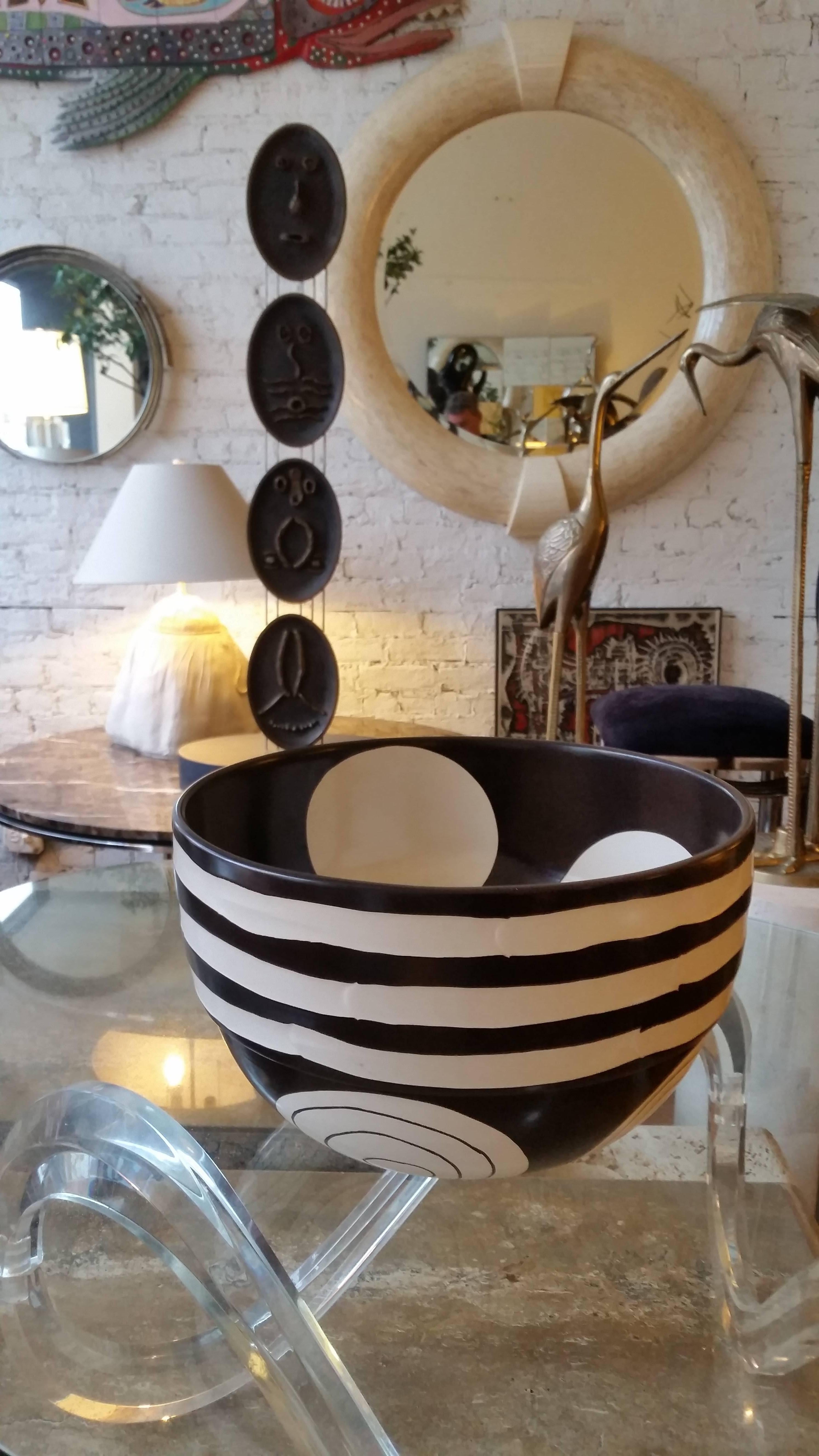 Large Ceramic Bowl by Kathy Erteman For Sale 3