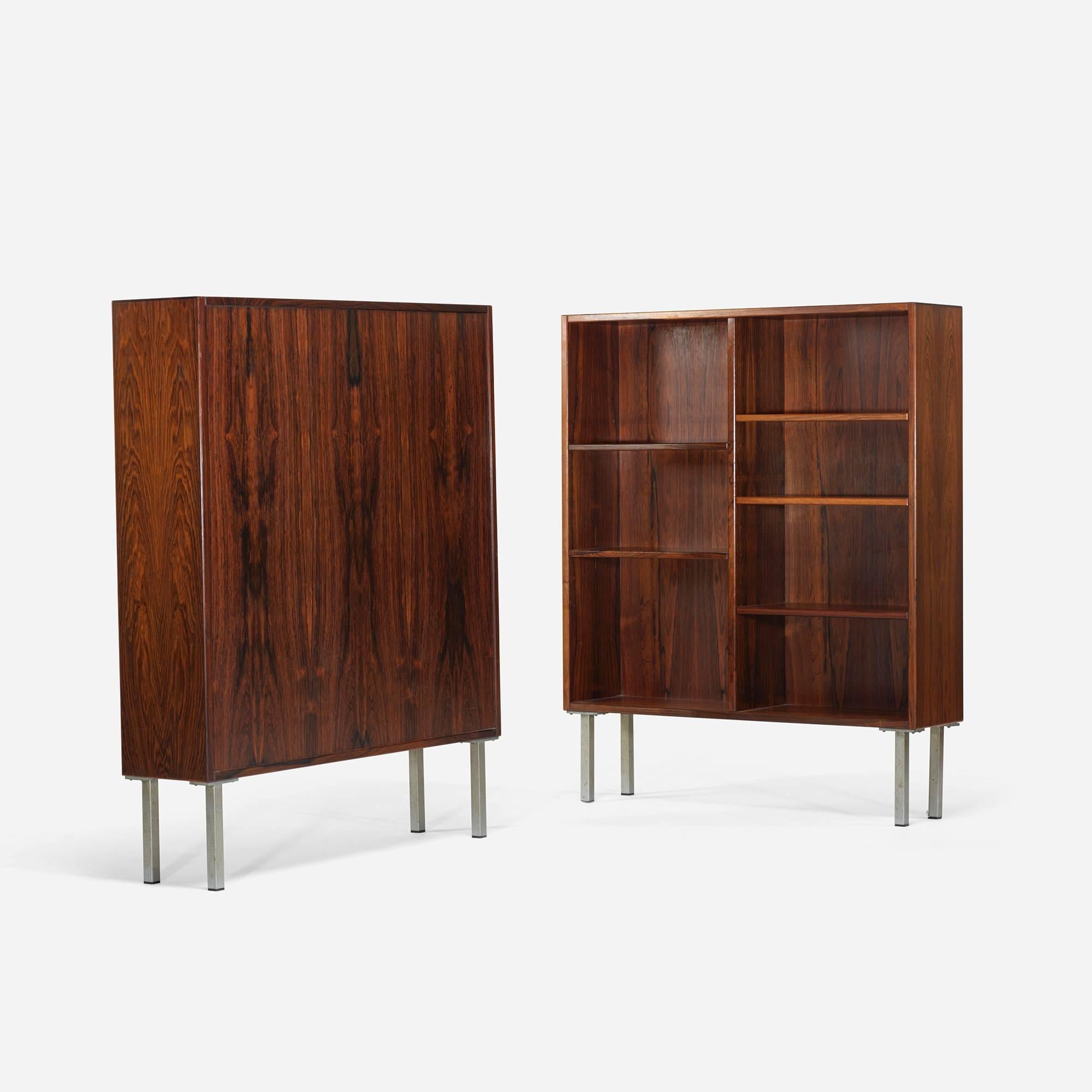 Scandinavian Modern Adjustable Bookcases by Poul Hundevad