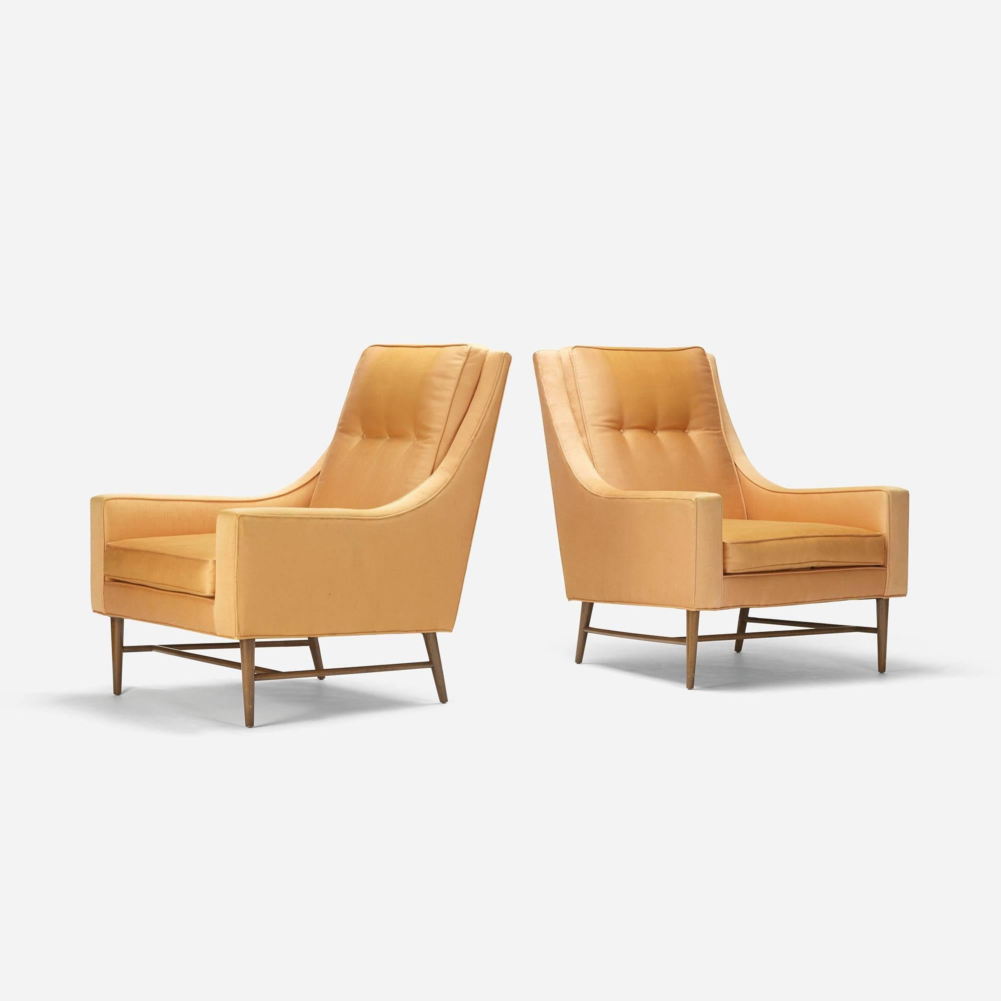 Lounge chairs, pair by Paul McCobb for Custom Craft, Inc.