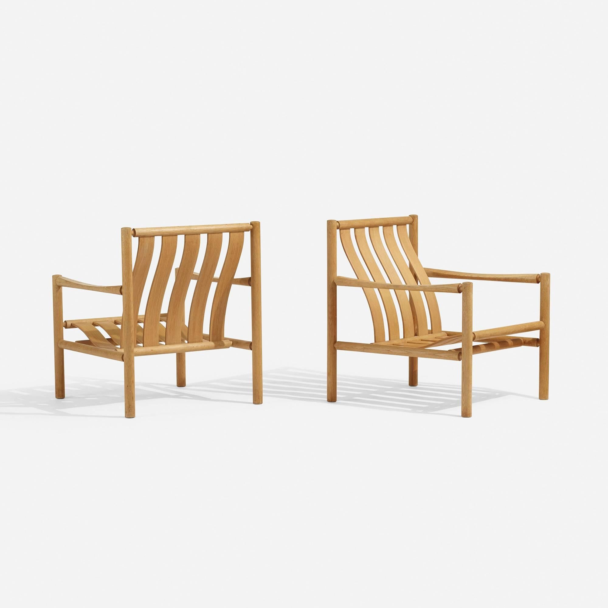 Scandinavian Modern Pair of Lounge Chairs by Jorgen Nilsson for J.H. Johansens Eftf For Sale