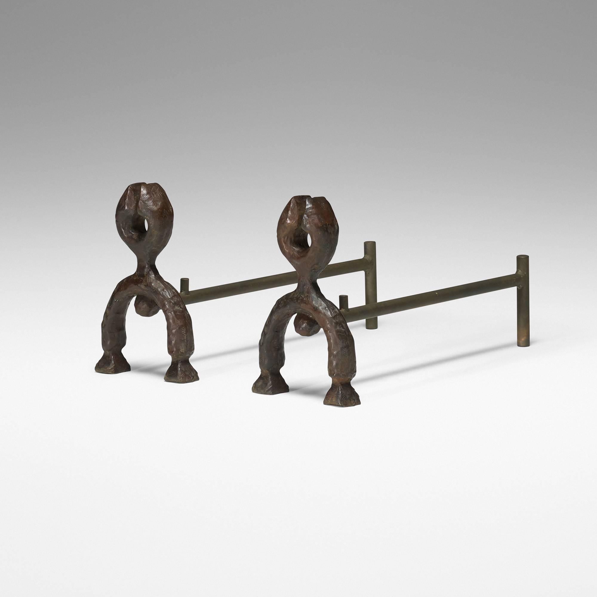A11 Anidrons, pair by Gene Summers. Signed and dated to each example: [GRS 88]. Eight casts remaining.