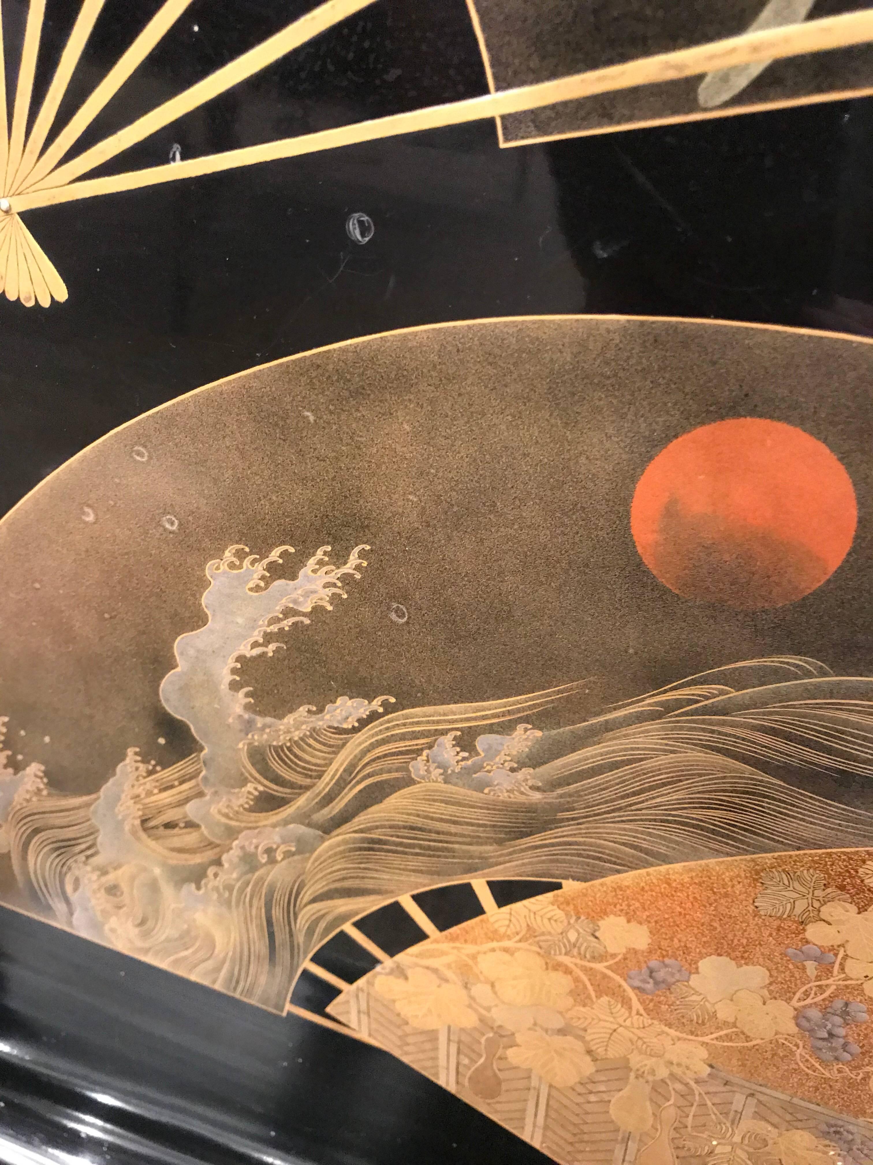 Large Japanese Lacquer Tray In Good Condition In New York, NY