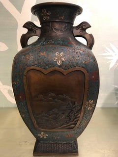 Pair of Cloisonné Vases
