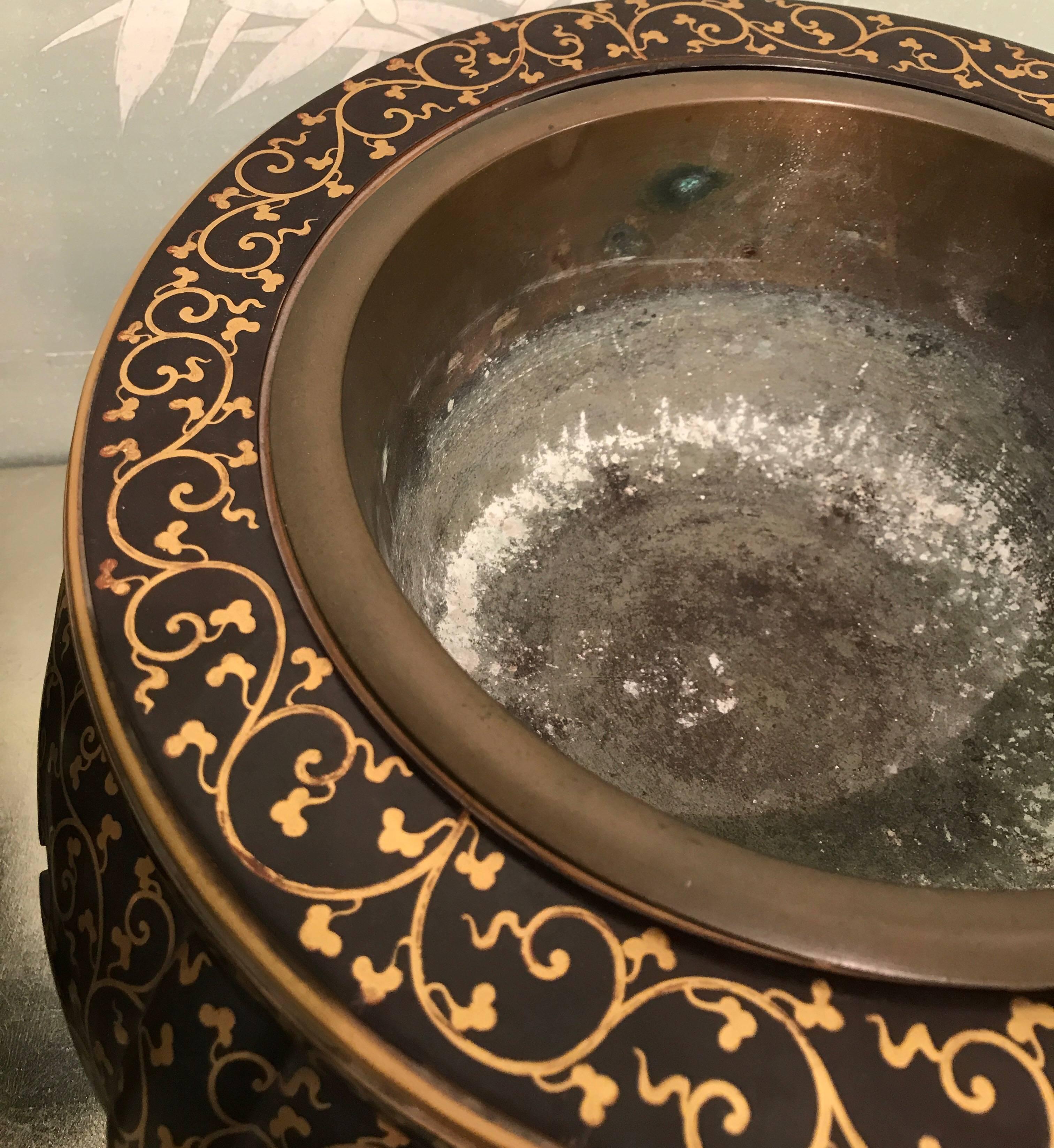 20th Century Pair of Japanese Lacquer Braziers For Sale