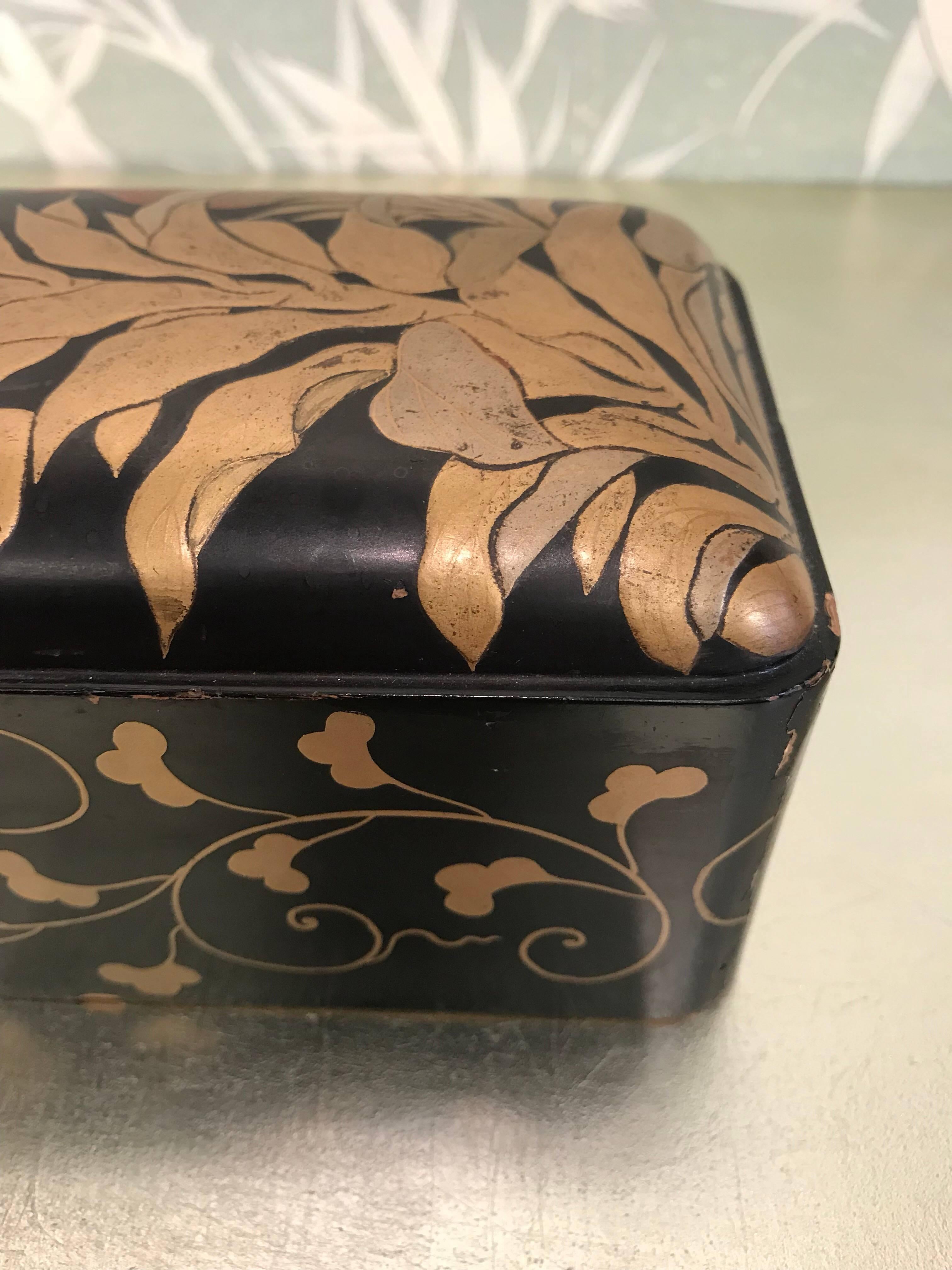 Small Japanese Lacquer Document Box 3