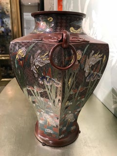 Pair of Japanese Art Nouveau Style Vases