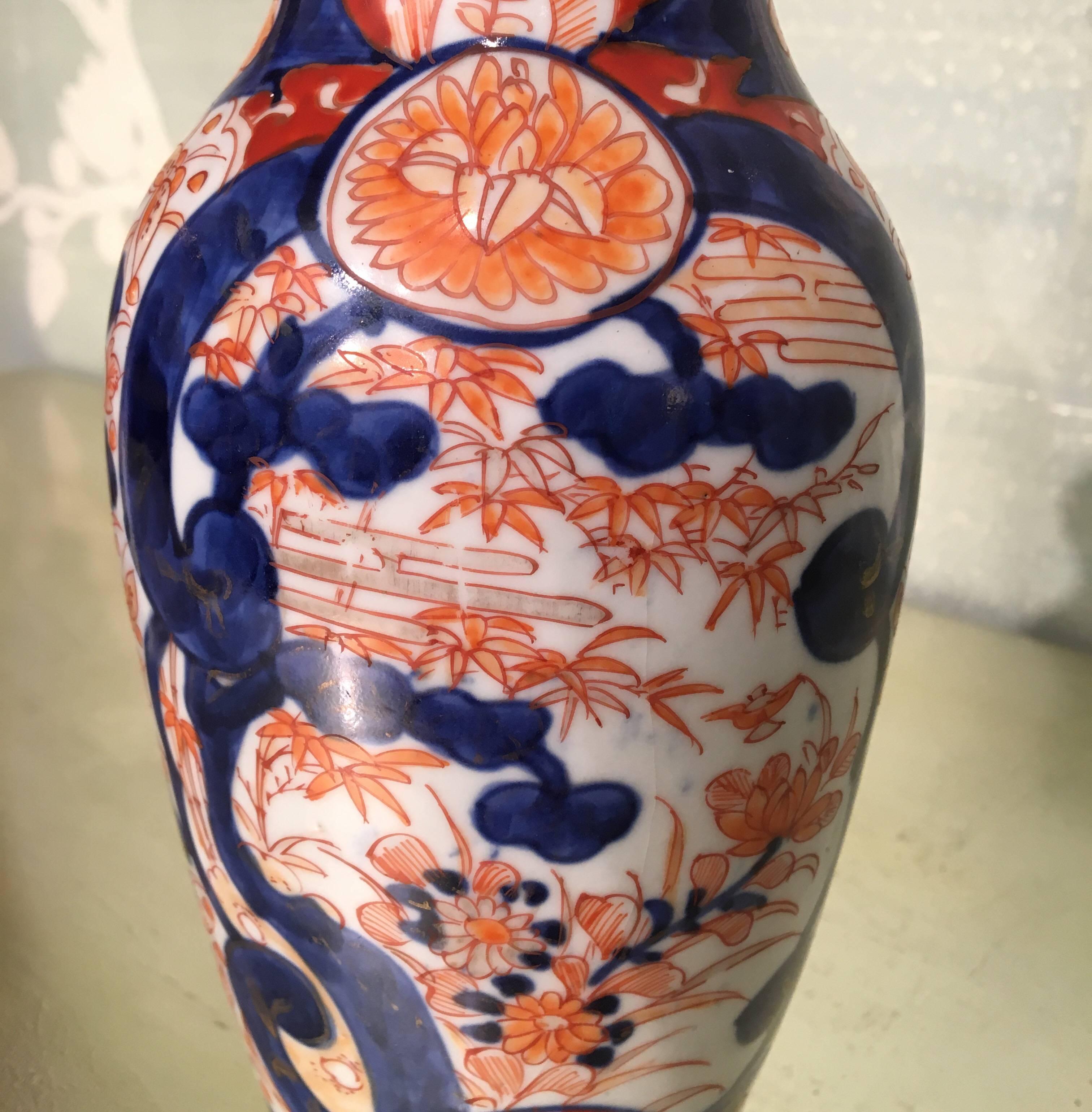 Japanese Pair of Imari Vases