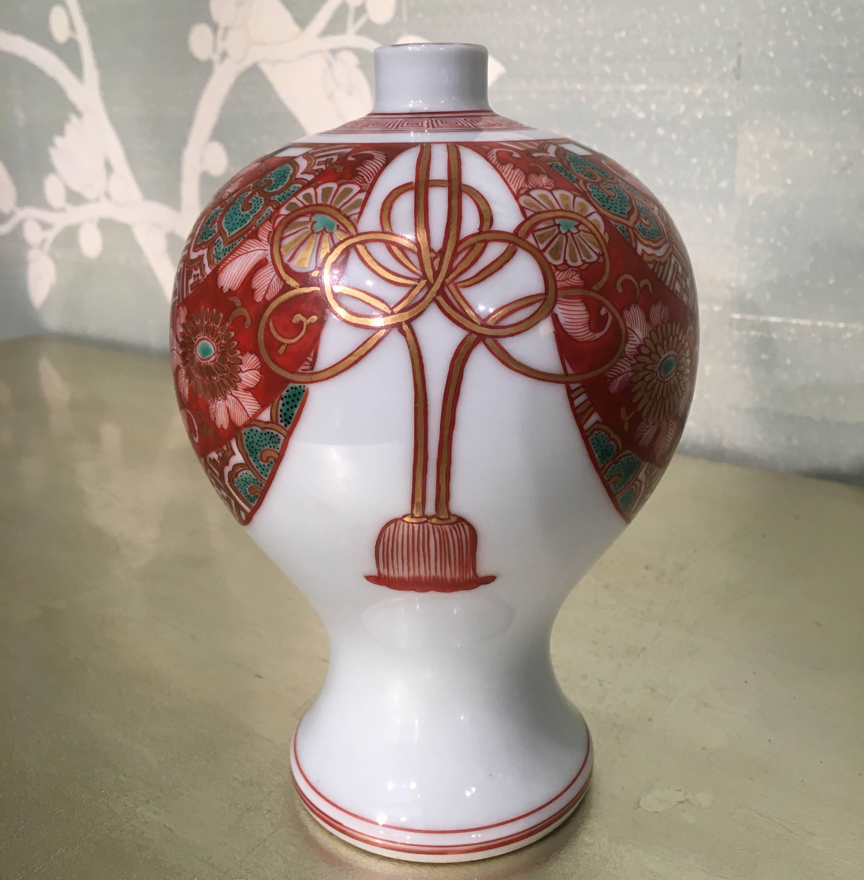 20th Century Pair of Bottle Shaped Vases For Sale