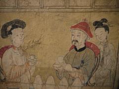 Large 19th Century, Chinese Hand-Painted Landscape Scene