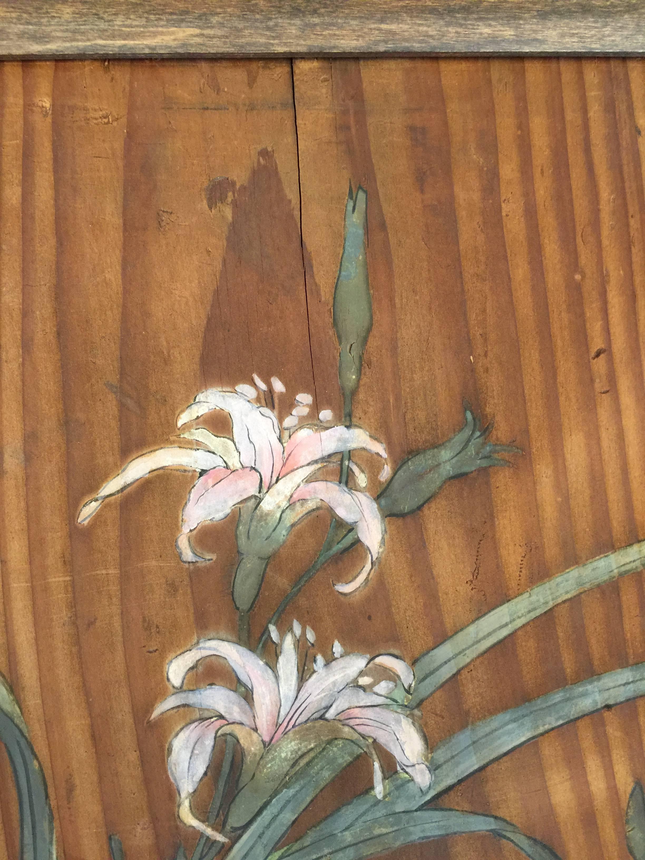 Three 19th Century Japanese Paintings on Wood 5