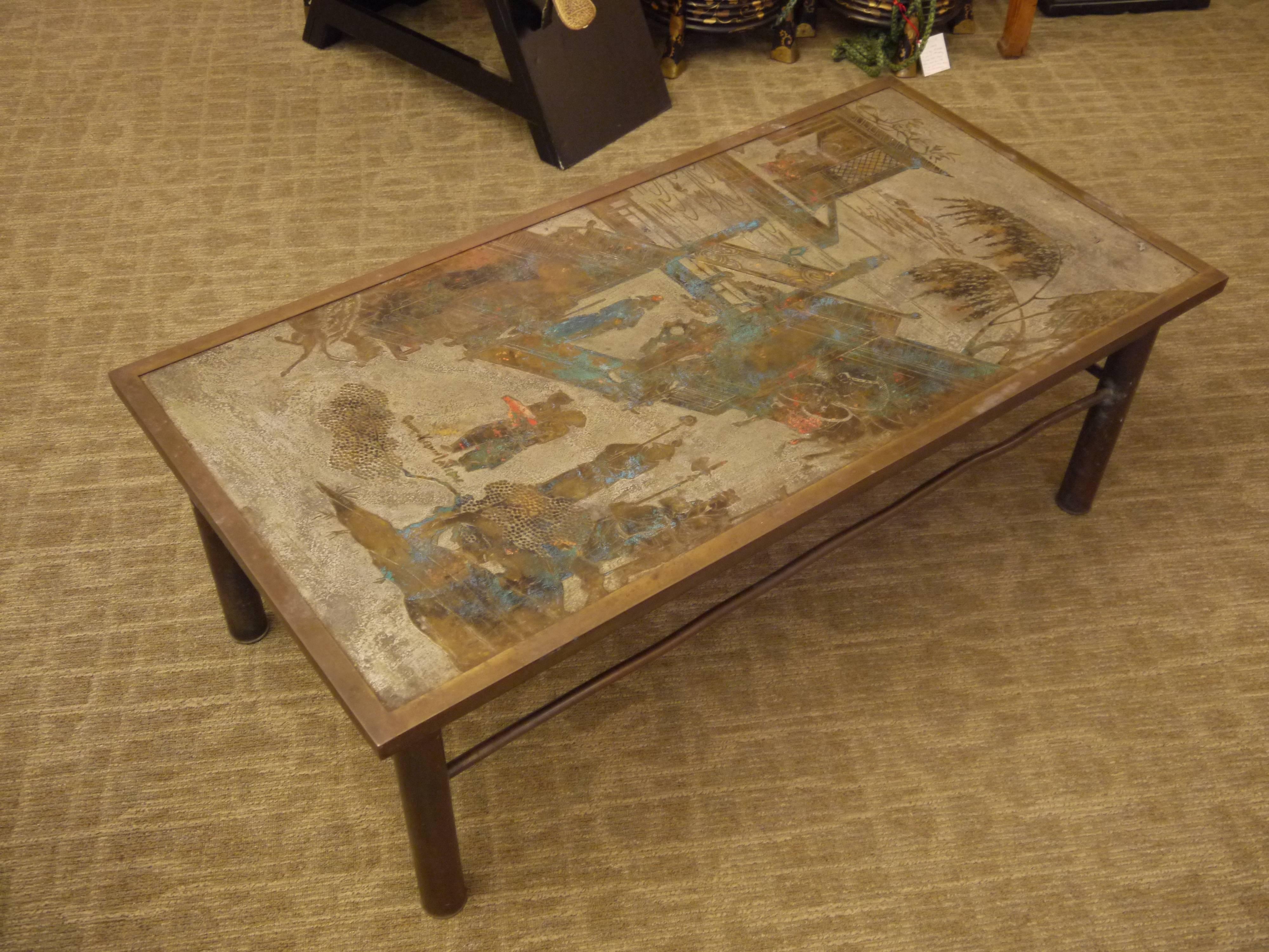 1970s Philip and Kelvin LaVerne Chan Coffee Table For Sale 2