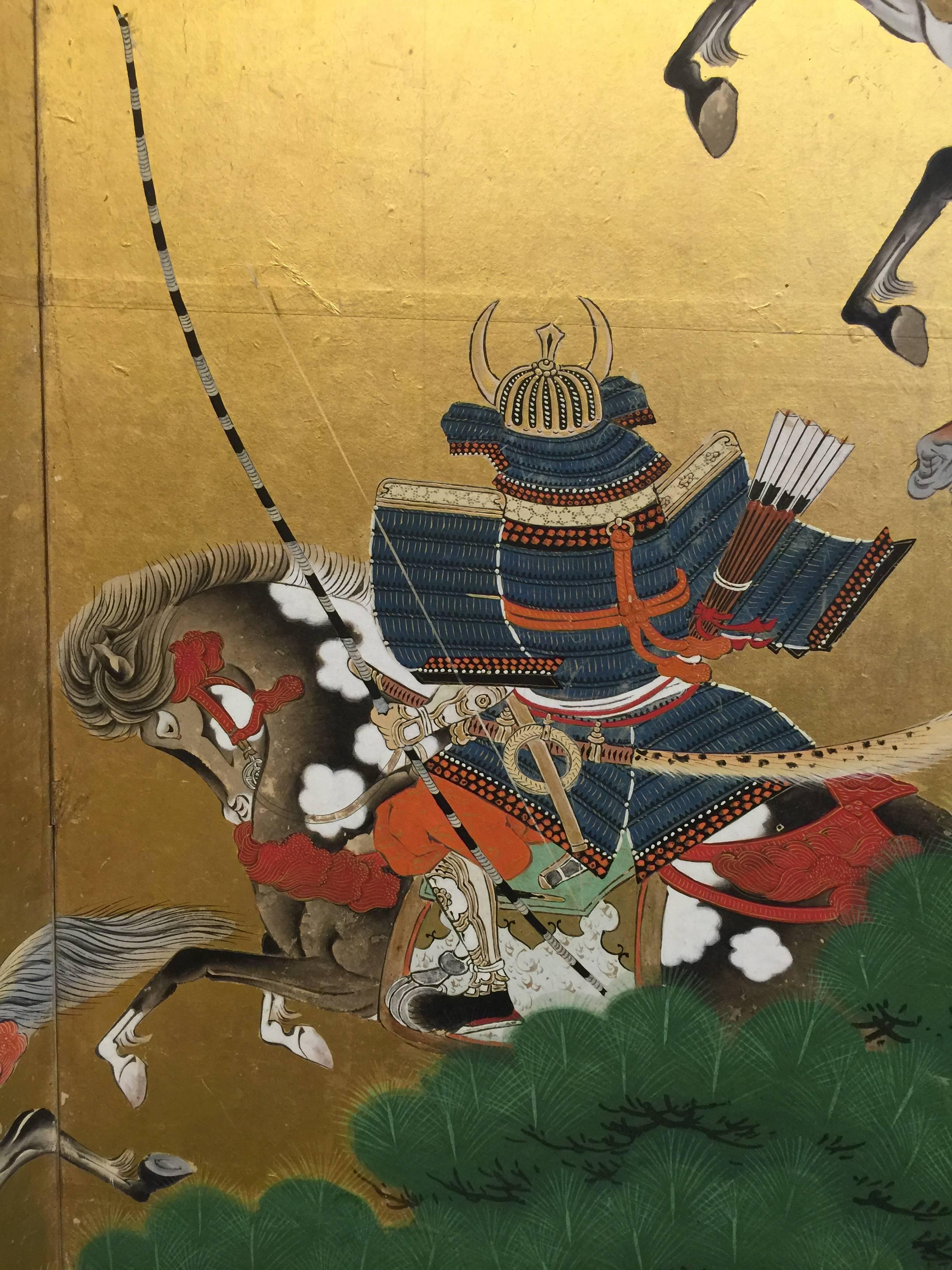 18th Century Japanese Battle Screen For Sale 1