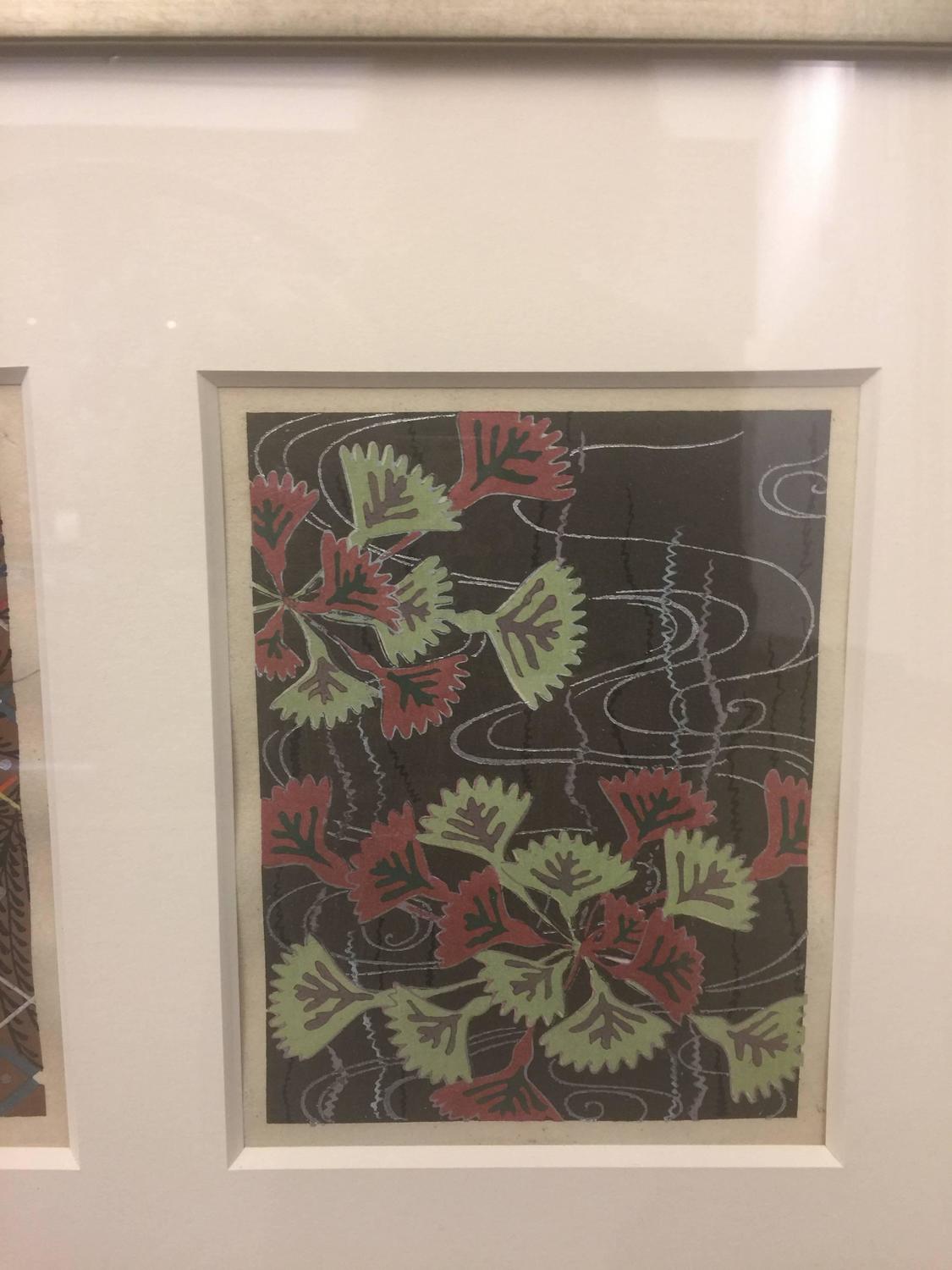 Framed Set of Japanese Woodblock Prints For Sale at 1stdibs