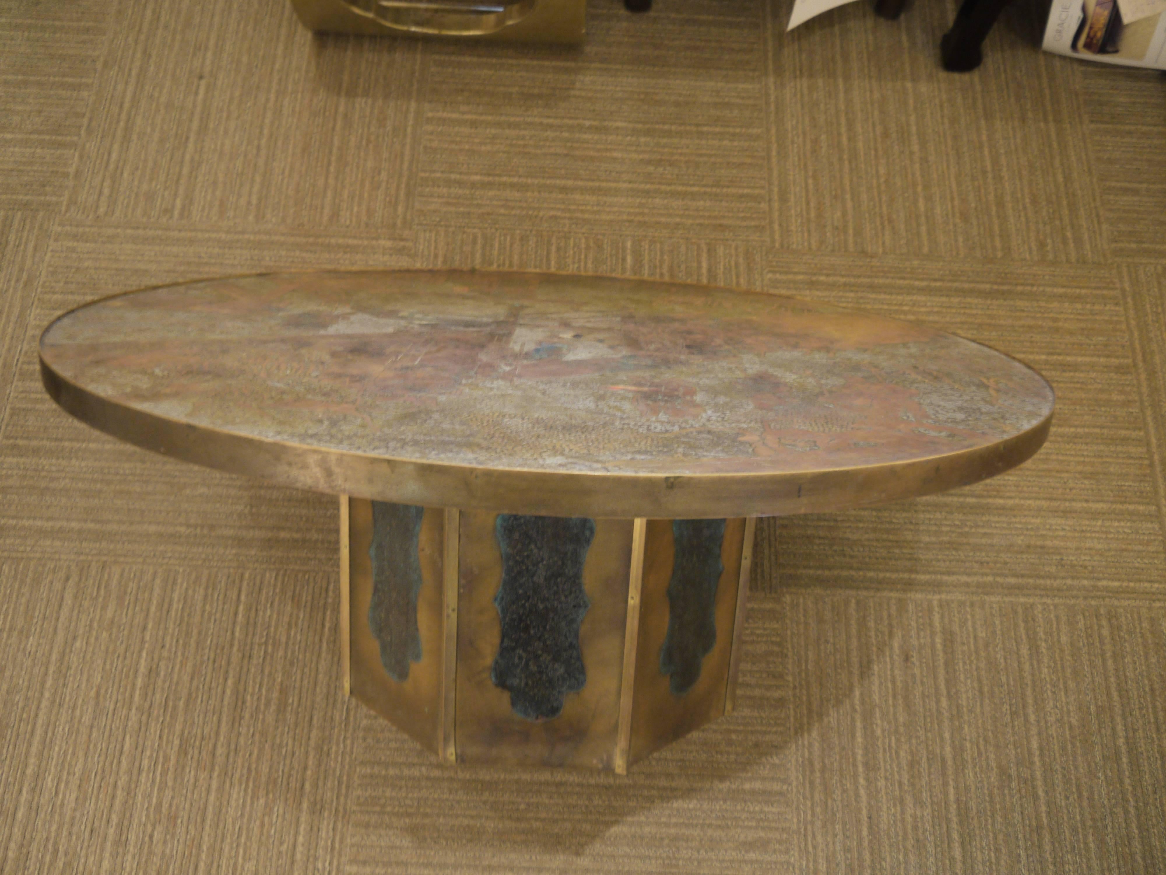 Metal Large Laverne Chan Pedestal Table