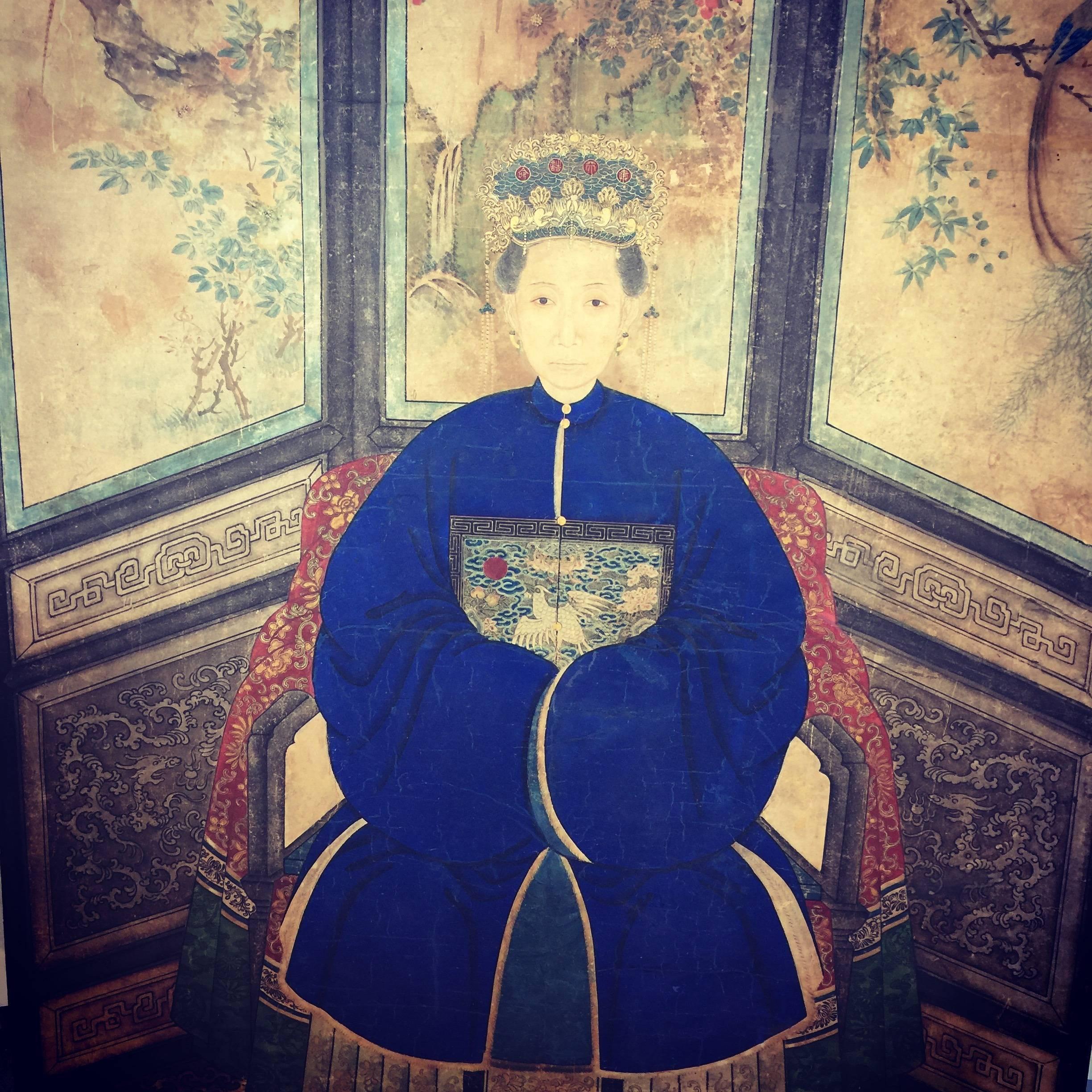 Hand-Painted Chinese Ancestor Portrait