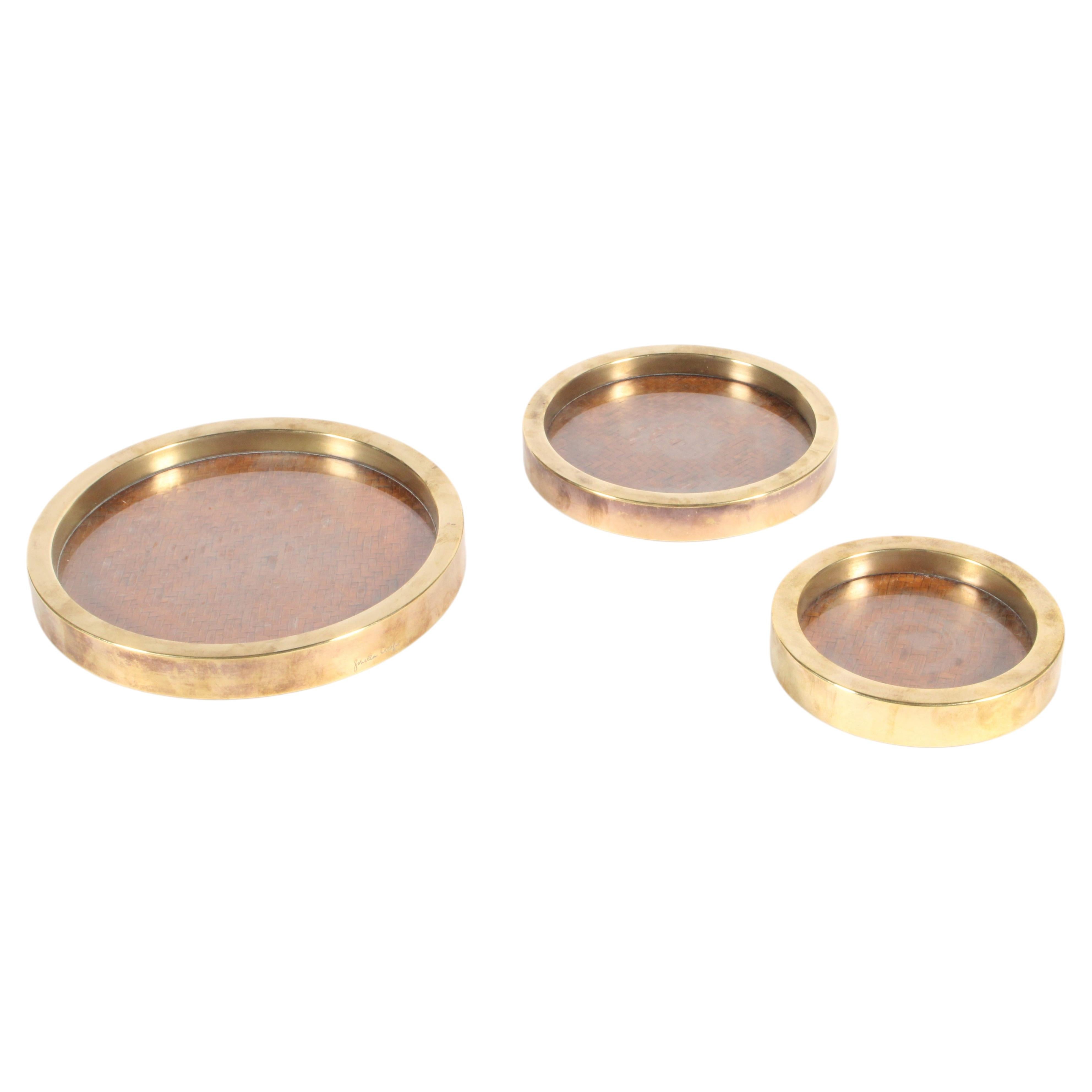 Conjunto superraro de bandejas o posavasos de Gabriella Crespi * Envío gratis