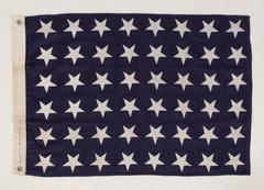 48 Star U.S. Navy Jack, Made at Mare Island, California