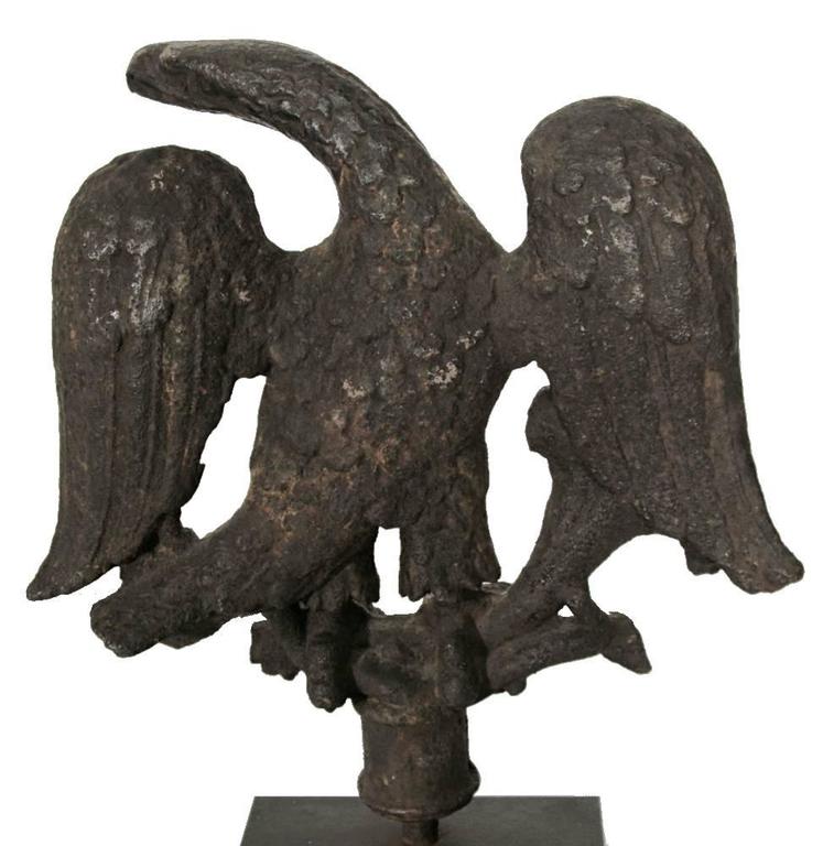 American Federal Period Cast Iron Eagle For Sale at 1stDibs