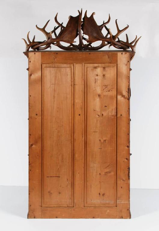Black Forest German Or Austrian Two Piece Gun Cabinet For Sale 4 Black Forest German Or Austrian Two Piece Gun Cabinet For Sale 4