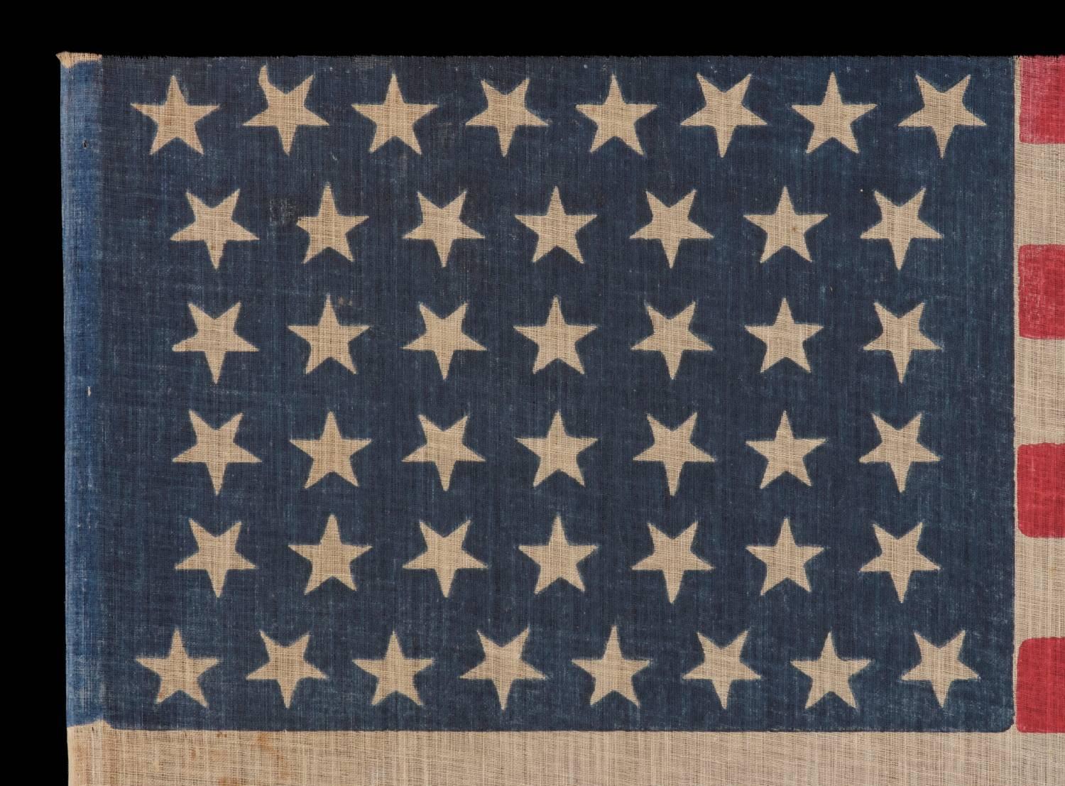 American Wyoming Statehood Flag with 44 Dancing or Tumbling Stars