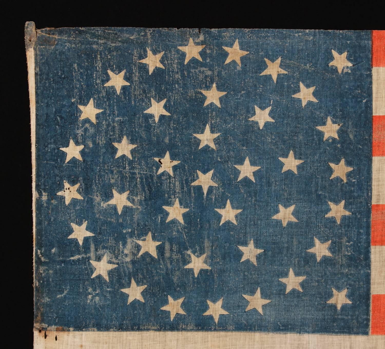 American 38 Star, Colorado Statehood Flag, with Stars in a Medallion Configuration