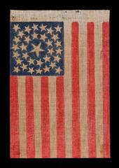 33 Stars, Medallion Configuration, Pre-Civil War Parade Flag