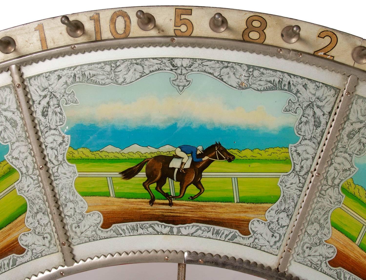 Race Horse Game Wheel, Made by H.C. Evans, Chicago, IL 2